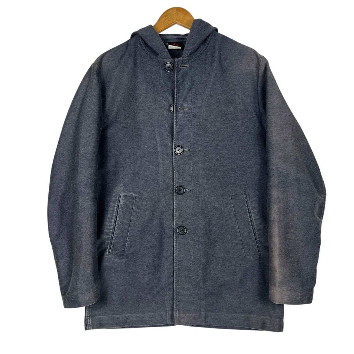 Vetra Vintage Vetra Moleskin Hoodie Jacket Made In France Size US L / EU 52-54 / 3 - 3 Thumbnail