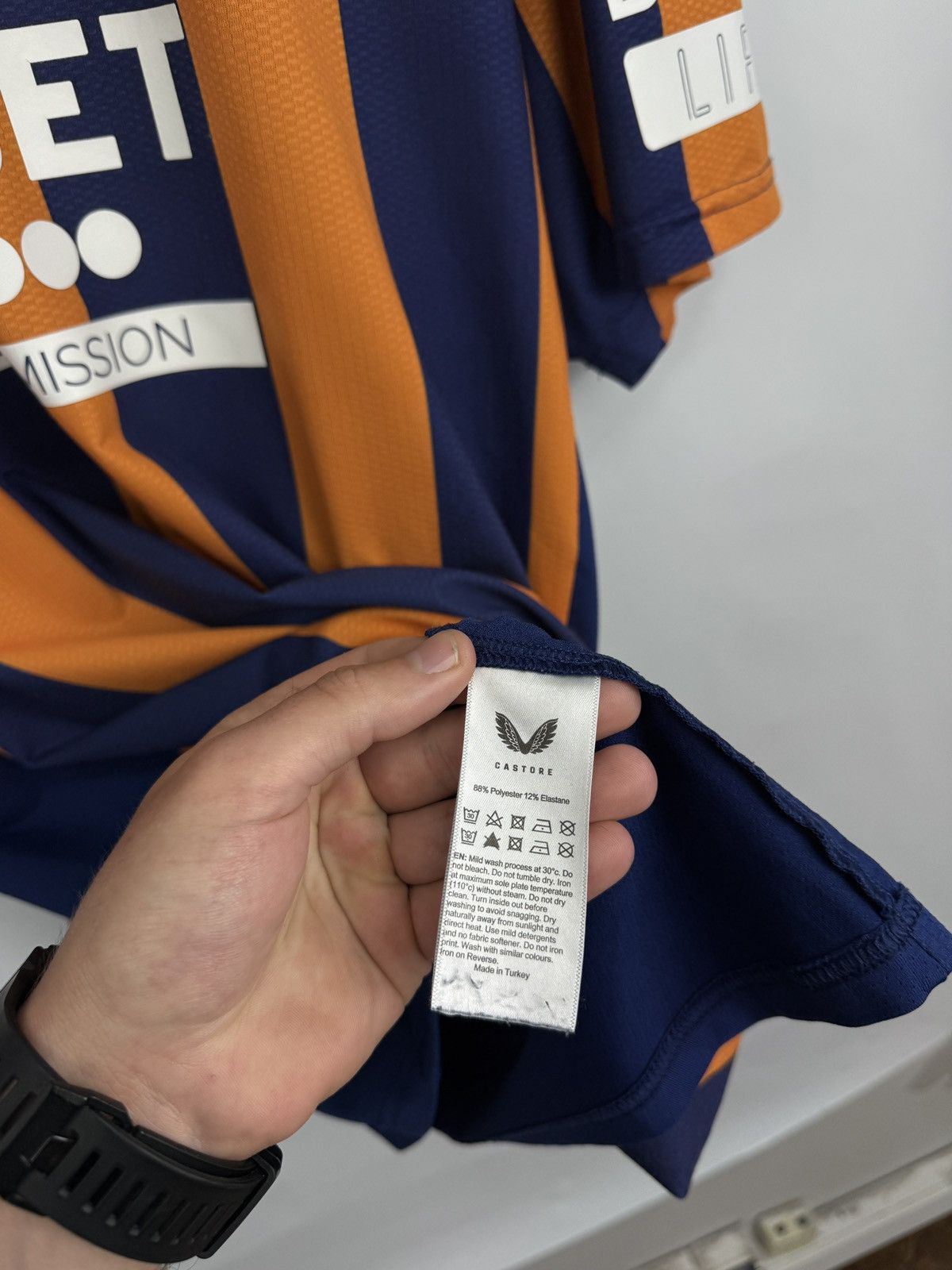 Castore 🏴󠁧󠁢󠁳󠁣󠁴󠁿 2023/24 Castore Glasgow Rangers Football Third Jersey Rare Size US XXL / EU 58 / 5 - 8 Thumbnail