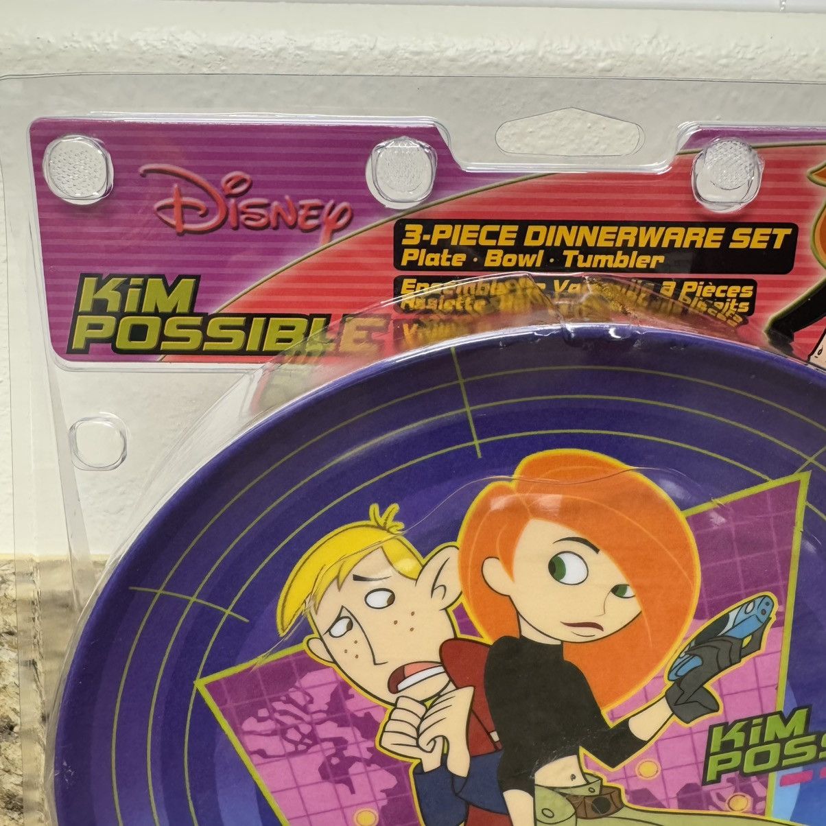 Disney × Vintage Disney Kim Possible 3-Piece Dinnerware Set Plate Bowl Cup Size ONE SIZE - 5 Thumbnail