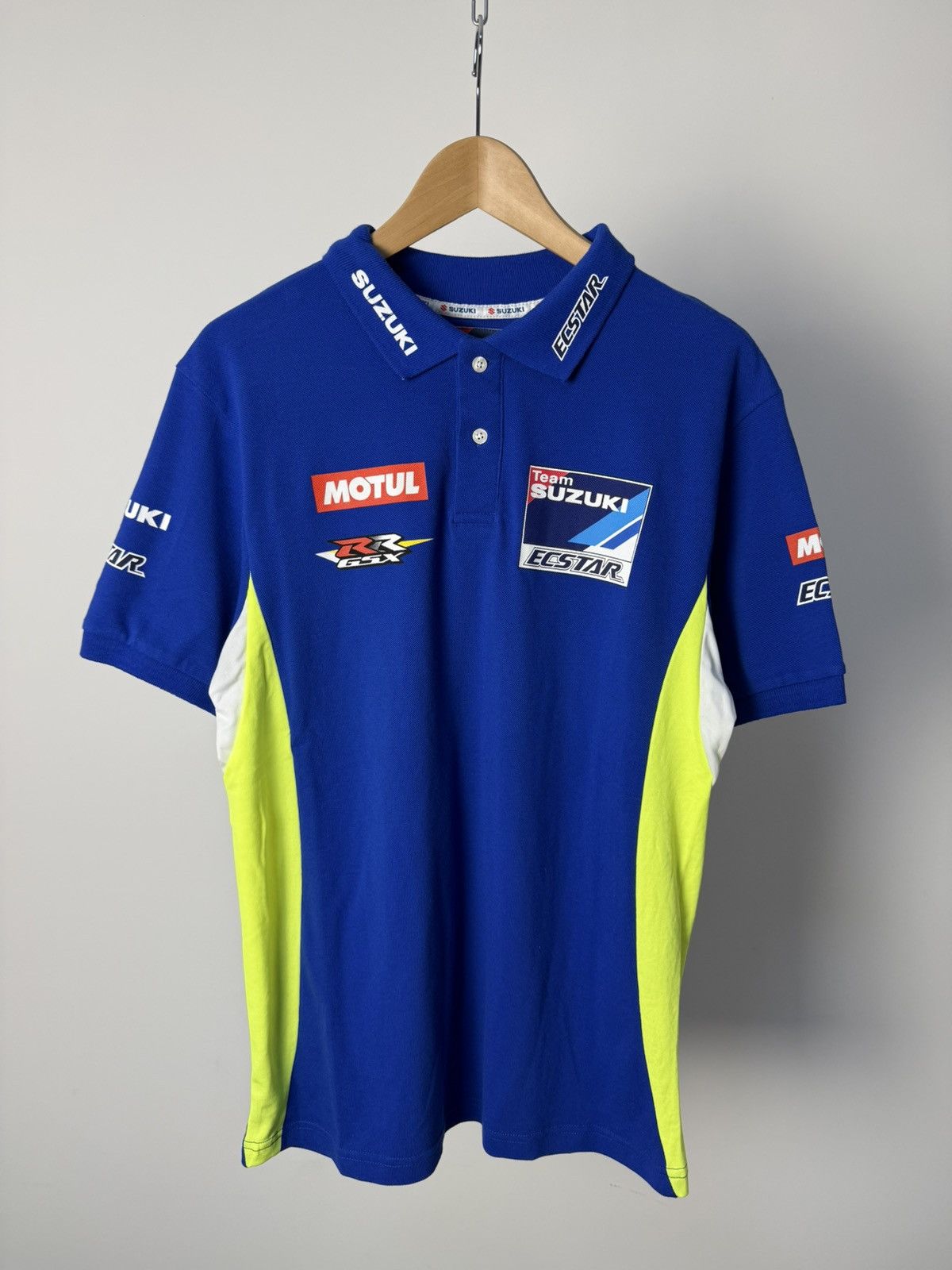 Vintage Vintage Suzuki Racing Polo T-Shirt Size US M / EU 48-50 / 2 - 1 Thumbnail