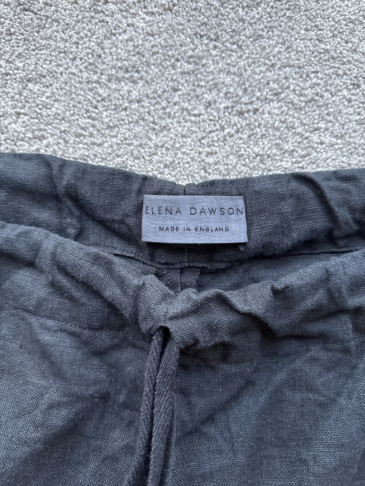 Elena Dawson Drawstring Trouser Linen Size US 34 / EU 50 - 2 Thumbnail