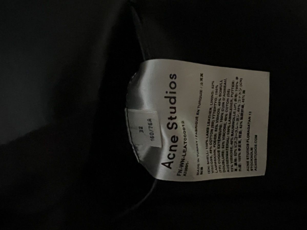Acne Studios Acne Studios female leather jacket 32 XS NEW Size XS / US 0-2 / IT 36-38 - 17 Thumbnail
