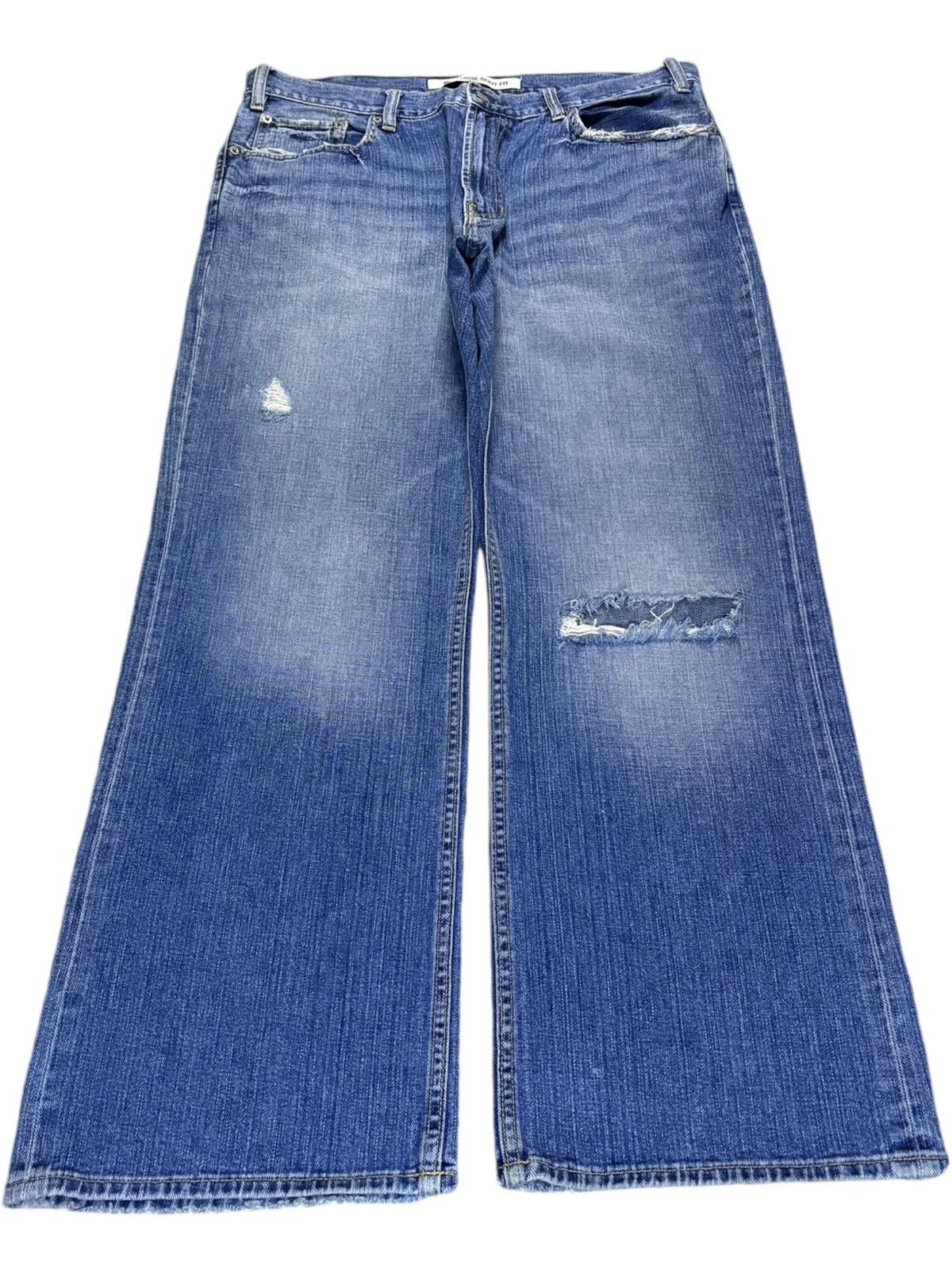 Gap Vintage Gap Faded Wash Distressed Flare Bootcut Jeans Size US 36 / EU 52 - 1 Thumbnail