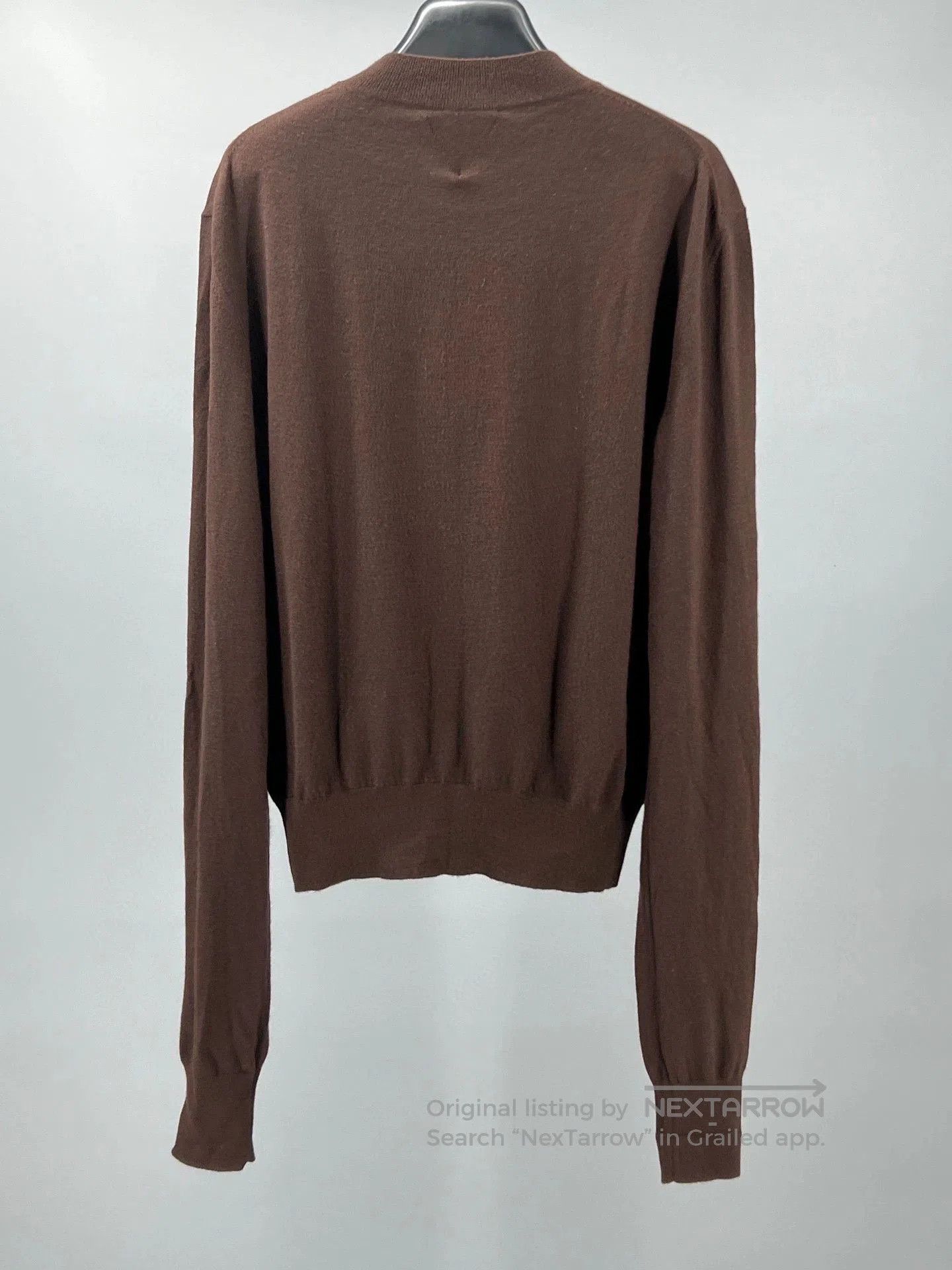 Bottega Veneta brown cashmere blend pullover sweater for men. Size US S / EU 44-46 / 1 - 4 Thumbnail