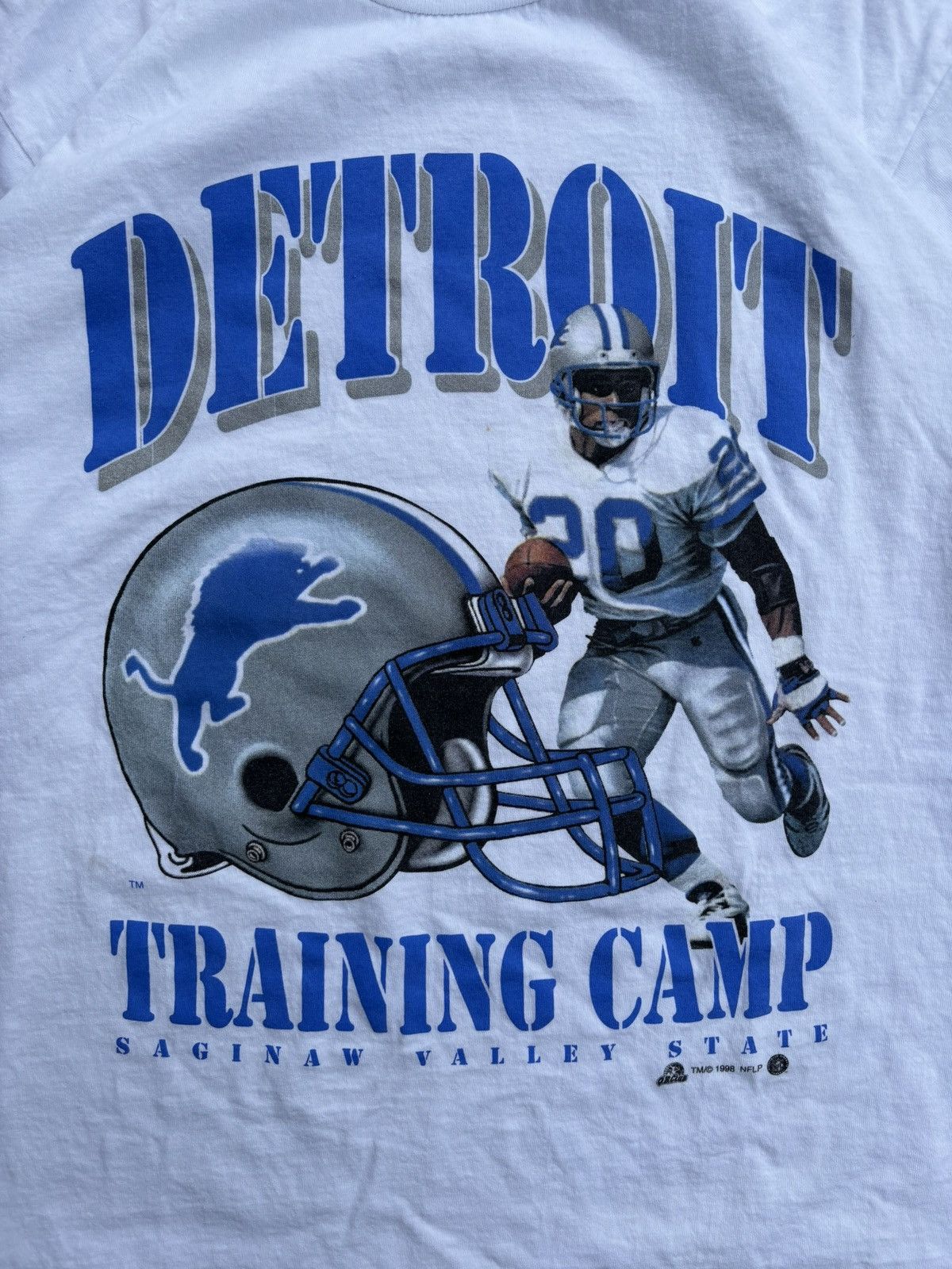 Vintage RARE Vintage 1998 Detroit Lions Barry Sanders T Shirt Size US L / EU 52-54 / 3 - 2 Thumbnail