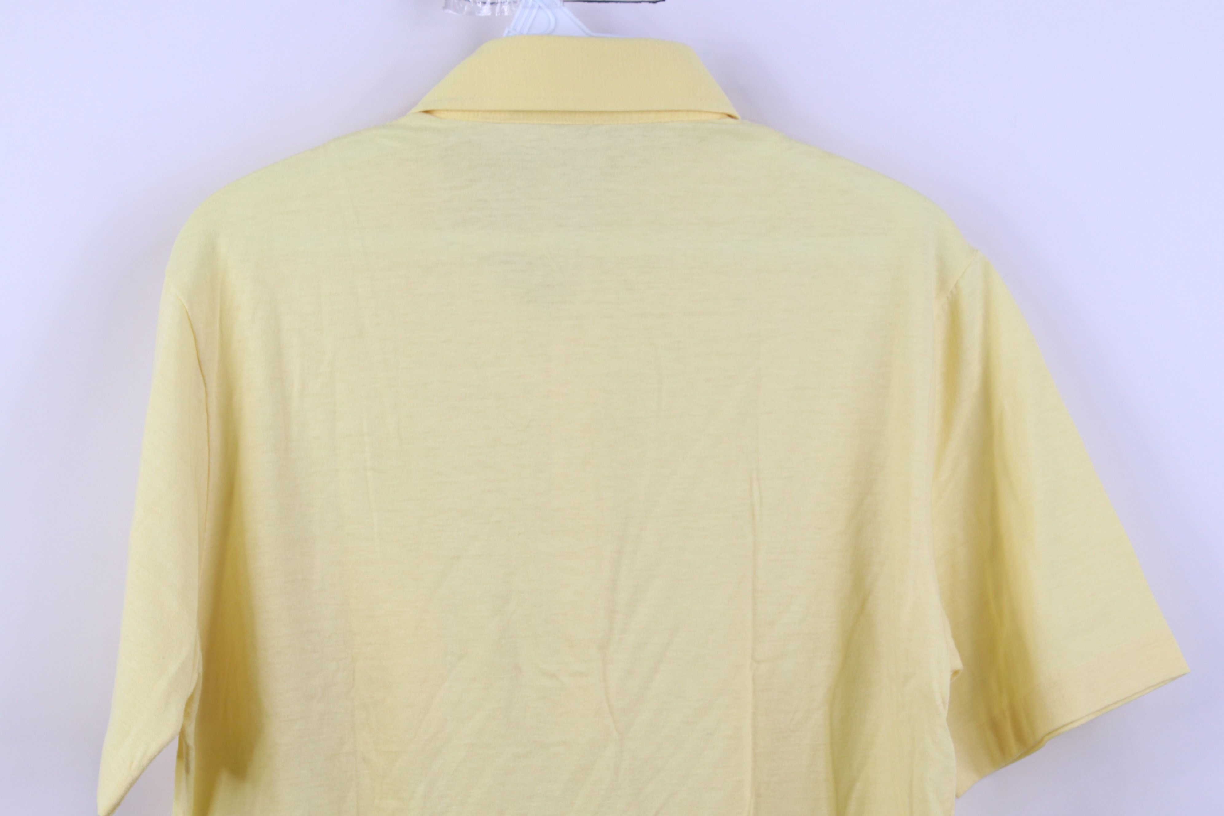 Vintage Vintage 80s Streetwear Collared Golf Polo Shirt Yellow USA Size US M / EU 48-50 / 2 - 11 Thumbnail