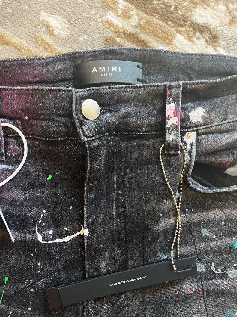 Other Amiri colorful ink splatter distressed jeans Size US 33 - 3 Thumbnail