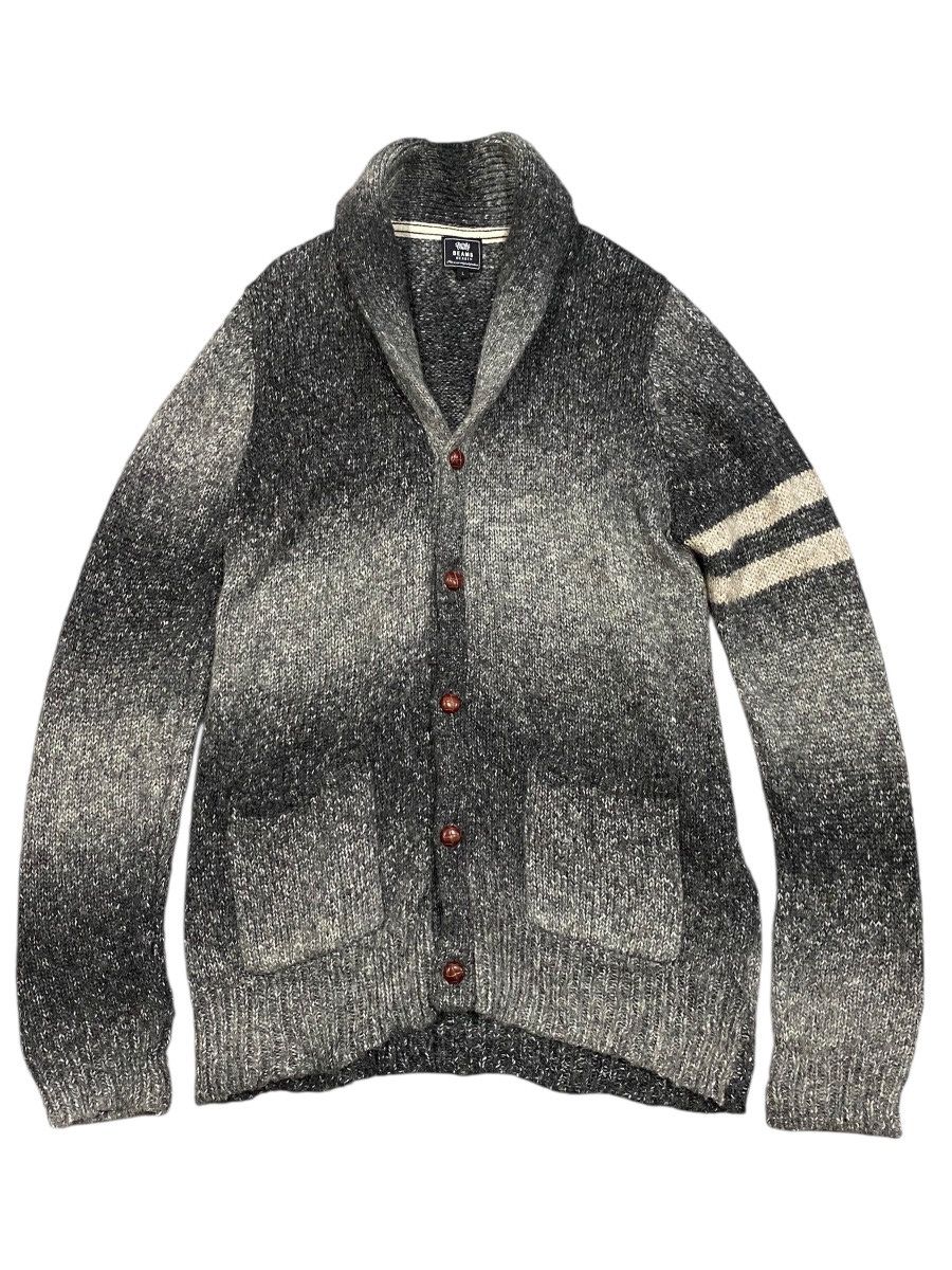 Beams Plus Beams Japan Ombre Gradient Shawl Collar Cardigan Stripe Knit Size US L / EU 52-54 / 3 - 1 Thumbnail