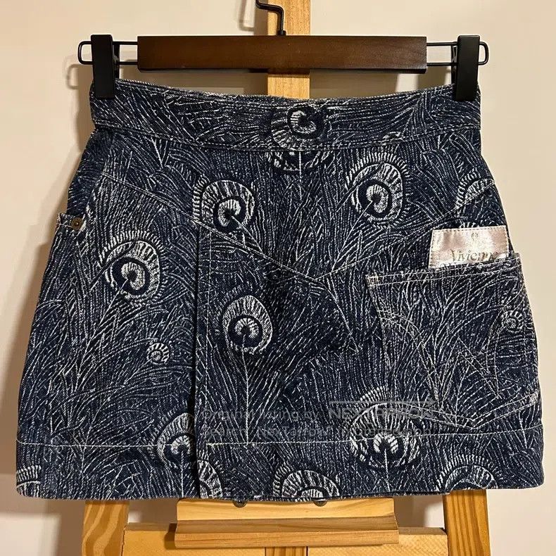 Vivienne Westwood Vivienne Westwood 90s Gold Standard Feathery Denim Skirt Size 30" / US 8 / IT 44 - 3 Thumbnail