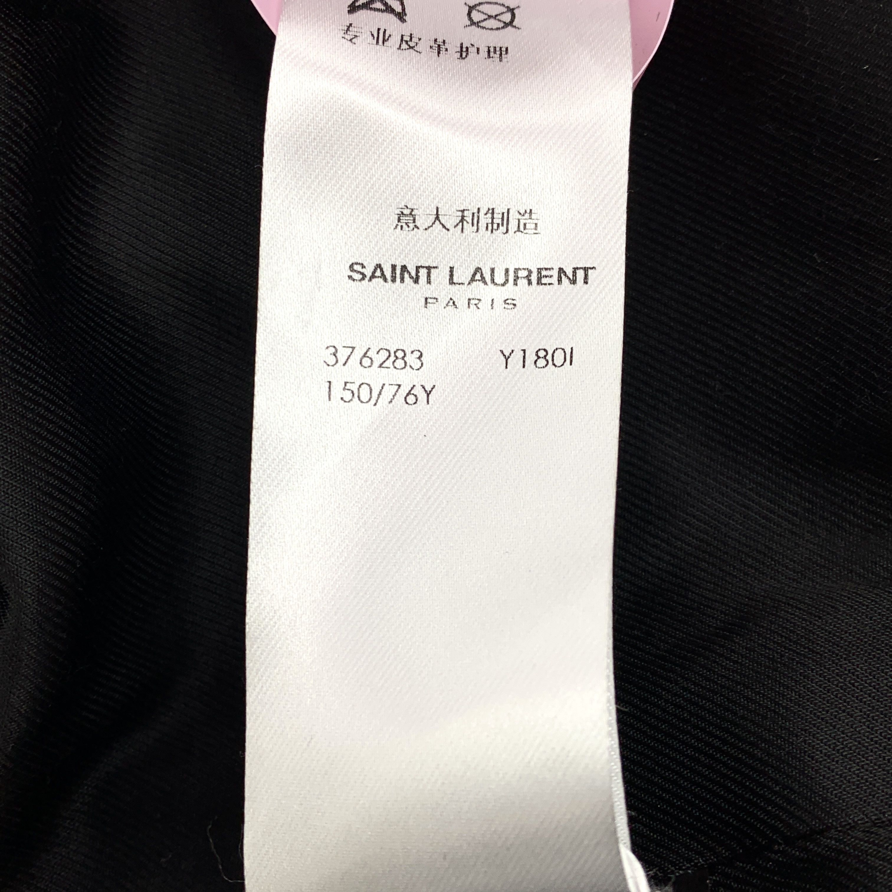 Saint Laurent Paris Saint Laurent Striped Baseball Jacket (Size 150/76Y) Size US XXS / EU 40 - 3 Thumbnail