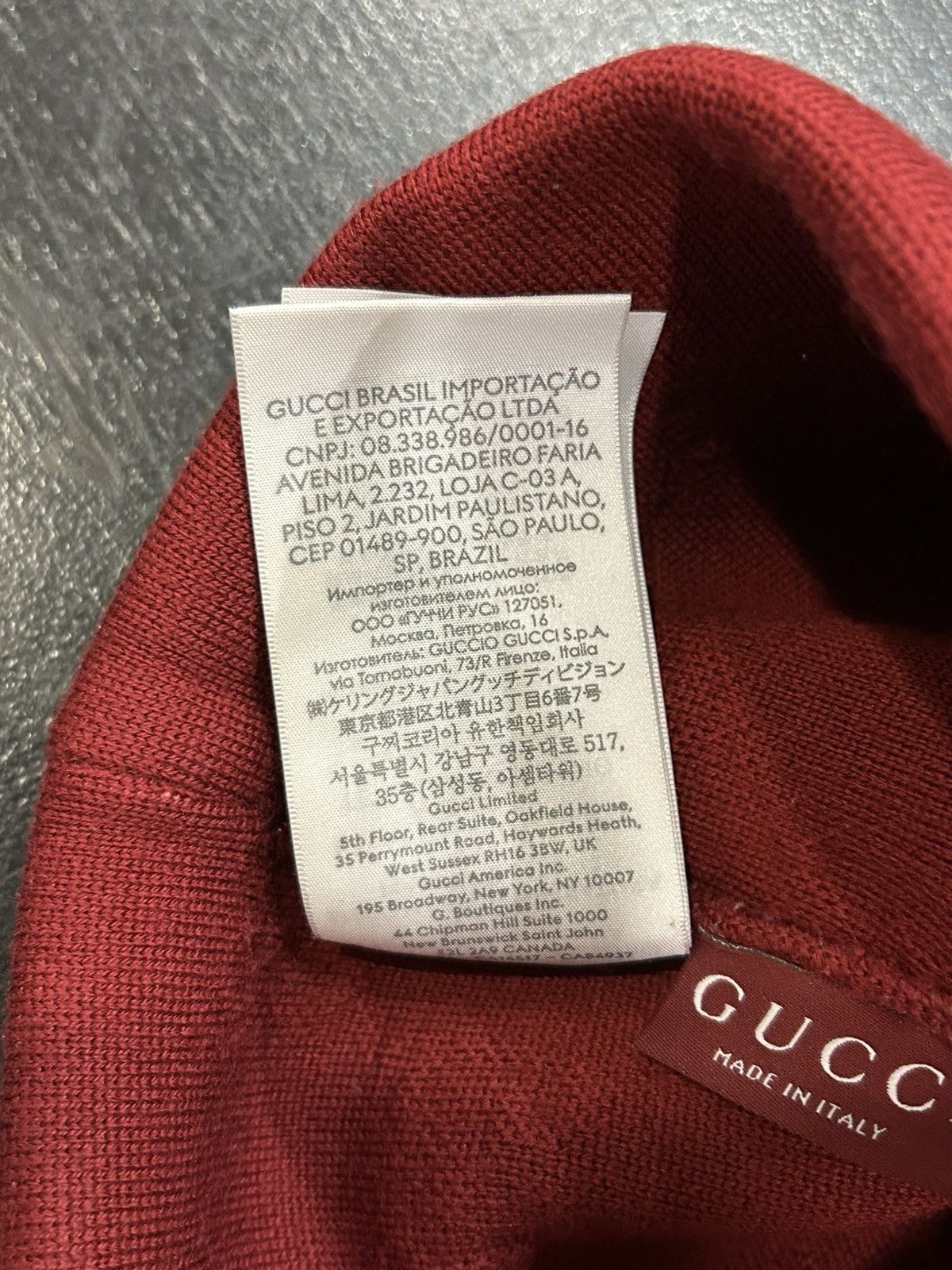 Gucci Gucci Monogram Beanie - Burgundy Size ONE SIZE - 5 Thumbnail