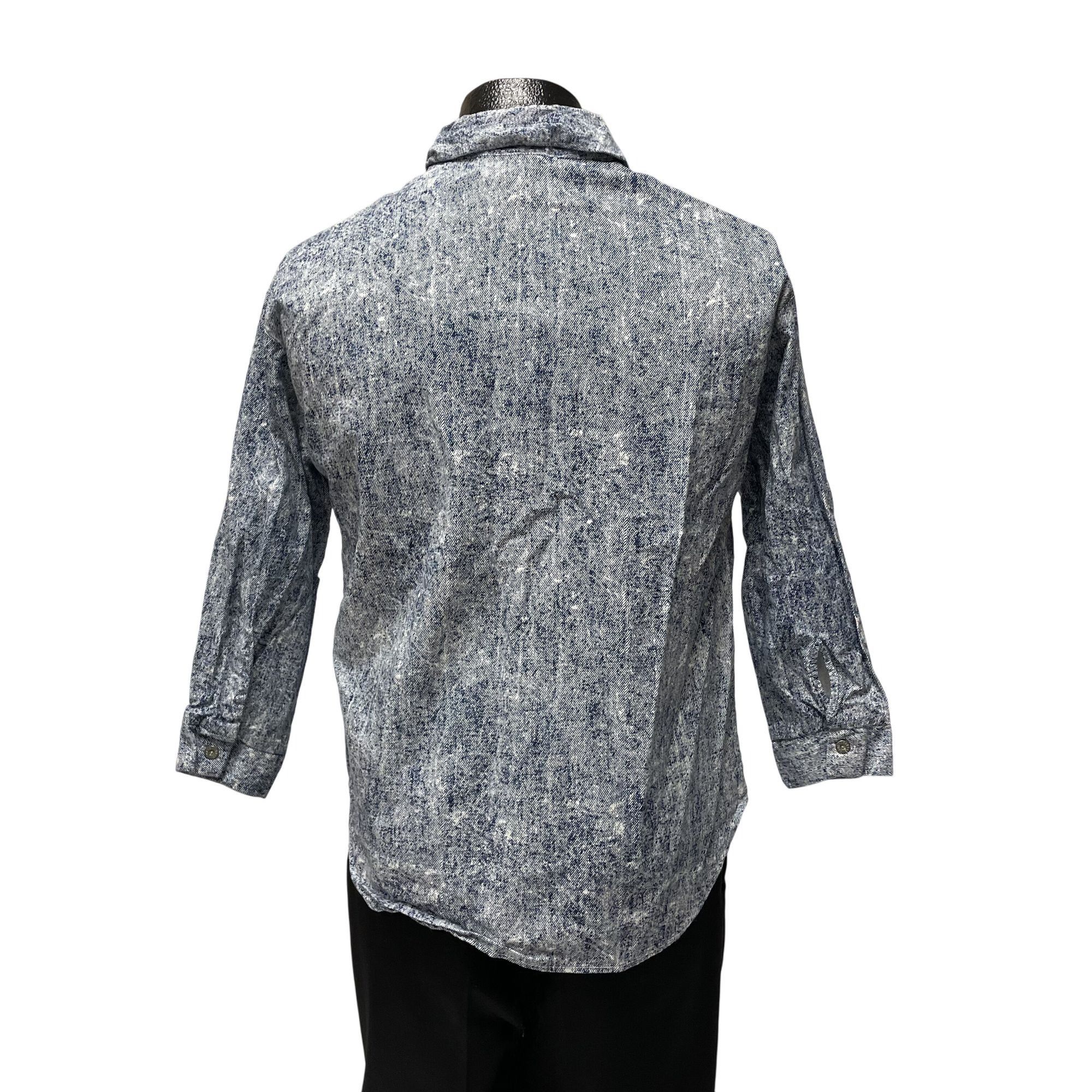 Other Vtg Italian Boys Aldo Gianne STONE WASH Streetwear Shirt Size US S / EU 44-46 / 1 - 11 Thumbnail