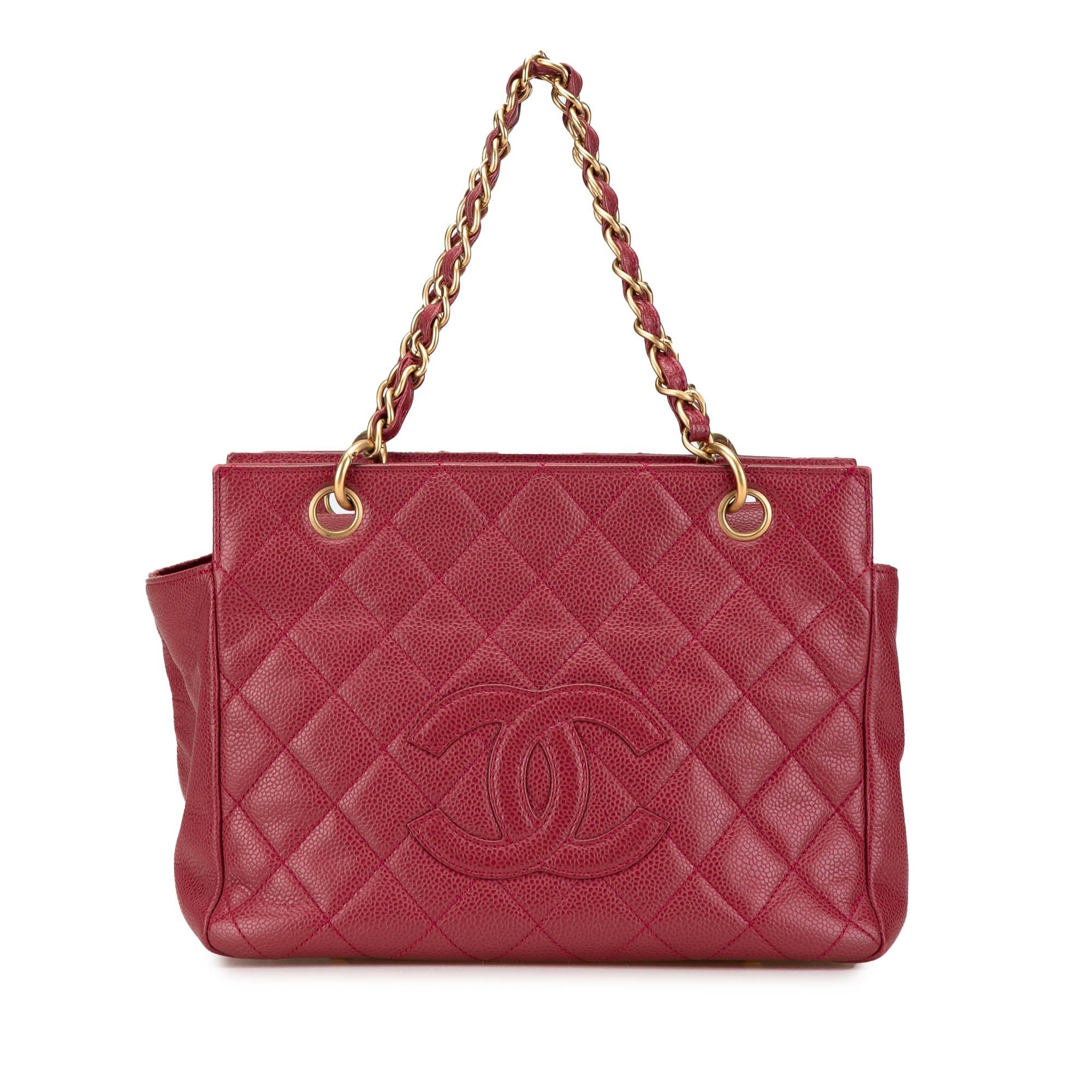 Chanel Chanel Caviar Grand Shopping Tote Red Size ONE SIZE - 1 Thumbnail