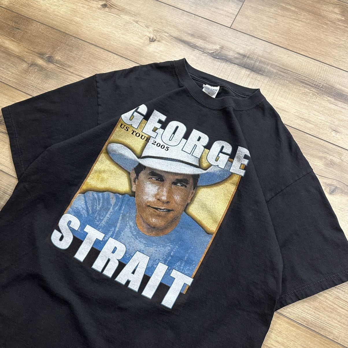 Gildan Vintage George Strait 2005 US Tour Graphic Tee Size US XL / EU 56 / 4 - 5 Thumbnail