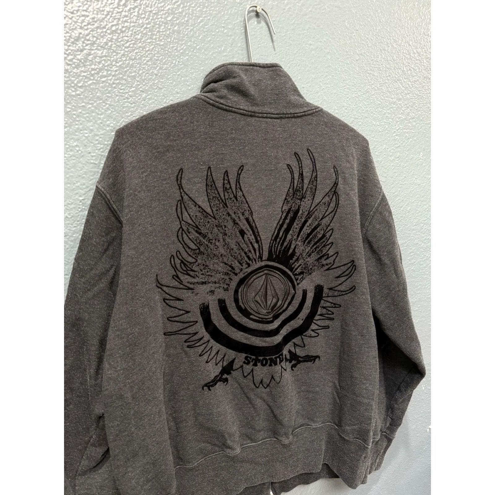 Volcom VINTAGE Volcom Men’s Gray Felt Zip Sweatshirt L Size US L / EU 52-54 / 3 - 2 Thumbnail
