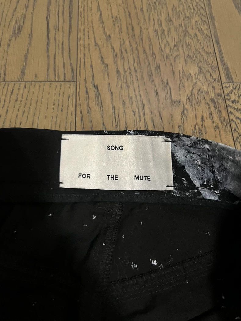 Song For The Mute Song For The Mute Ink-splashed workwear cropped pants Size US 30 / EU 46 - 3 Thumbnail