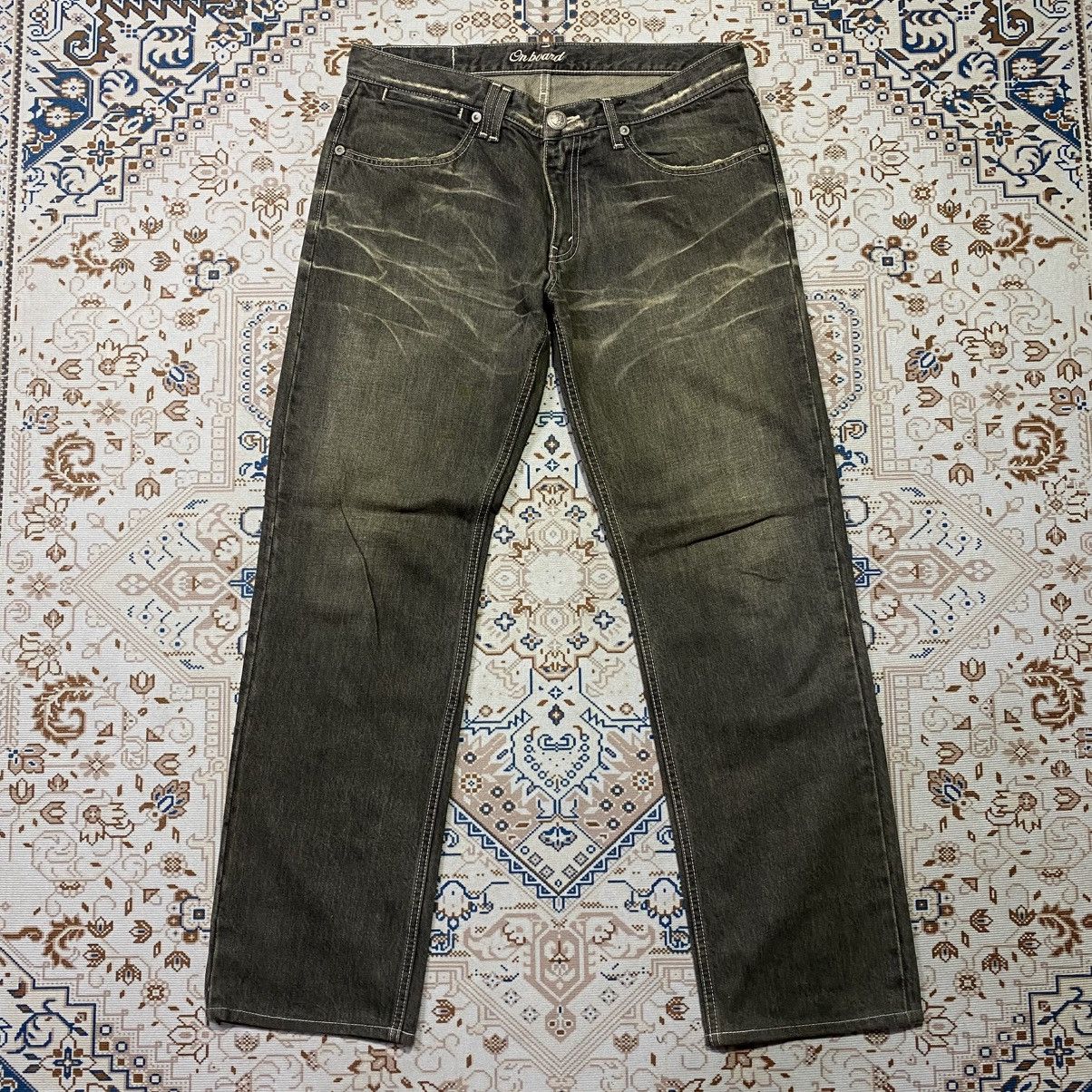 If Six Was Nine × Le Grande Bleu (L.G.B.) 2000s Y2K On Board Beautiful Fade Jeans Size US 30 / EU 46 - 1 Thumbnail