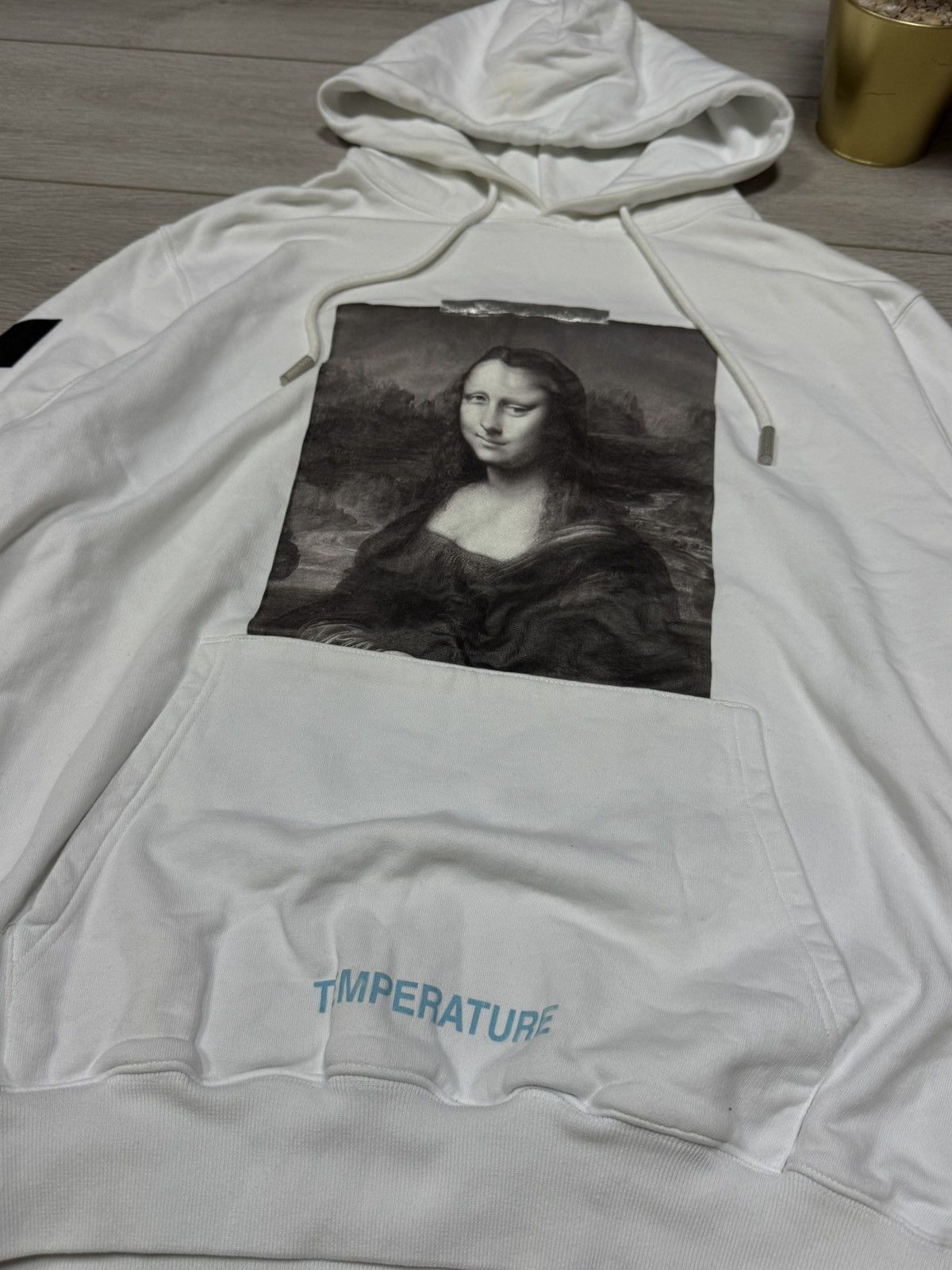 Off-White Off White Mona Lisa temperature hoodie arrows tapes Size US L / EU 52-54 / 3 - 4 Thumbnail