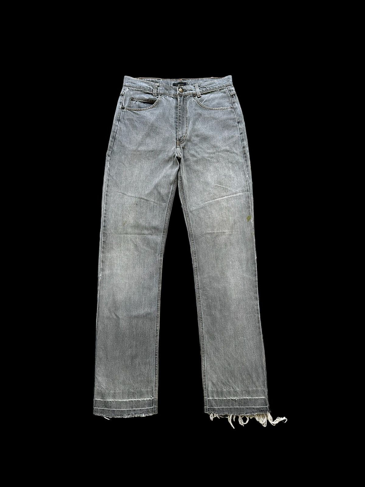 Valentino 90's Vintage Valentino Garavani faded black jeans Size US 31 - 1 Thumbnail