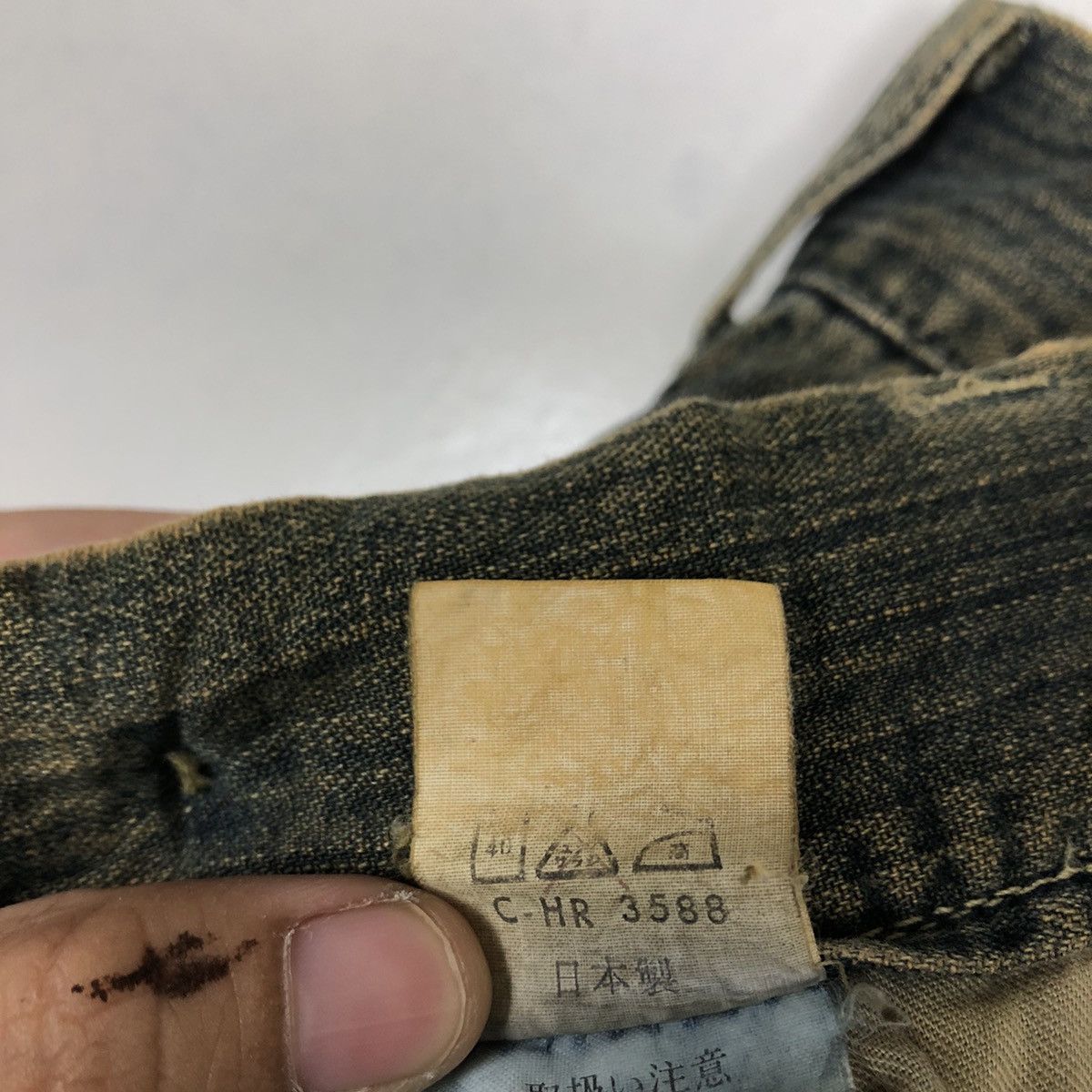 Blue Blue Japan VINTAGE DENIM JEANS BUSH PANTS BLUE WAY ISSEY MIYAKE Size US 30 / EU 46 - 11 Thumbnail