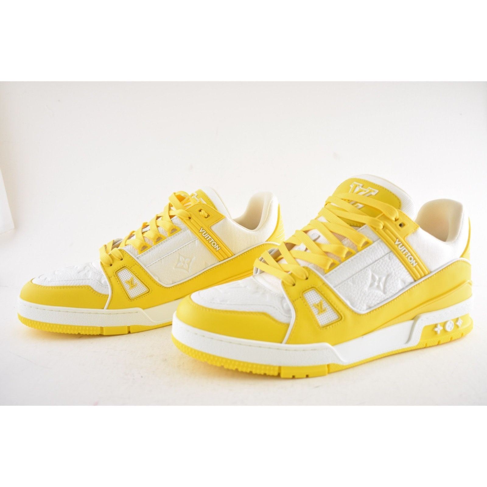 Louis Vuitton Louis Vuitton Yellow White Empreinte Leather Low Trainer Size US 9 / EU 42 - 11 Thumbnail