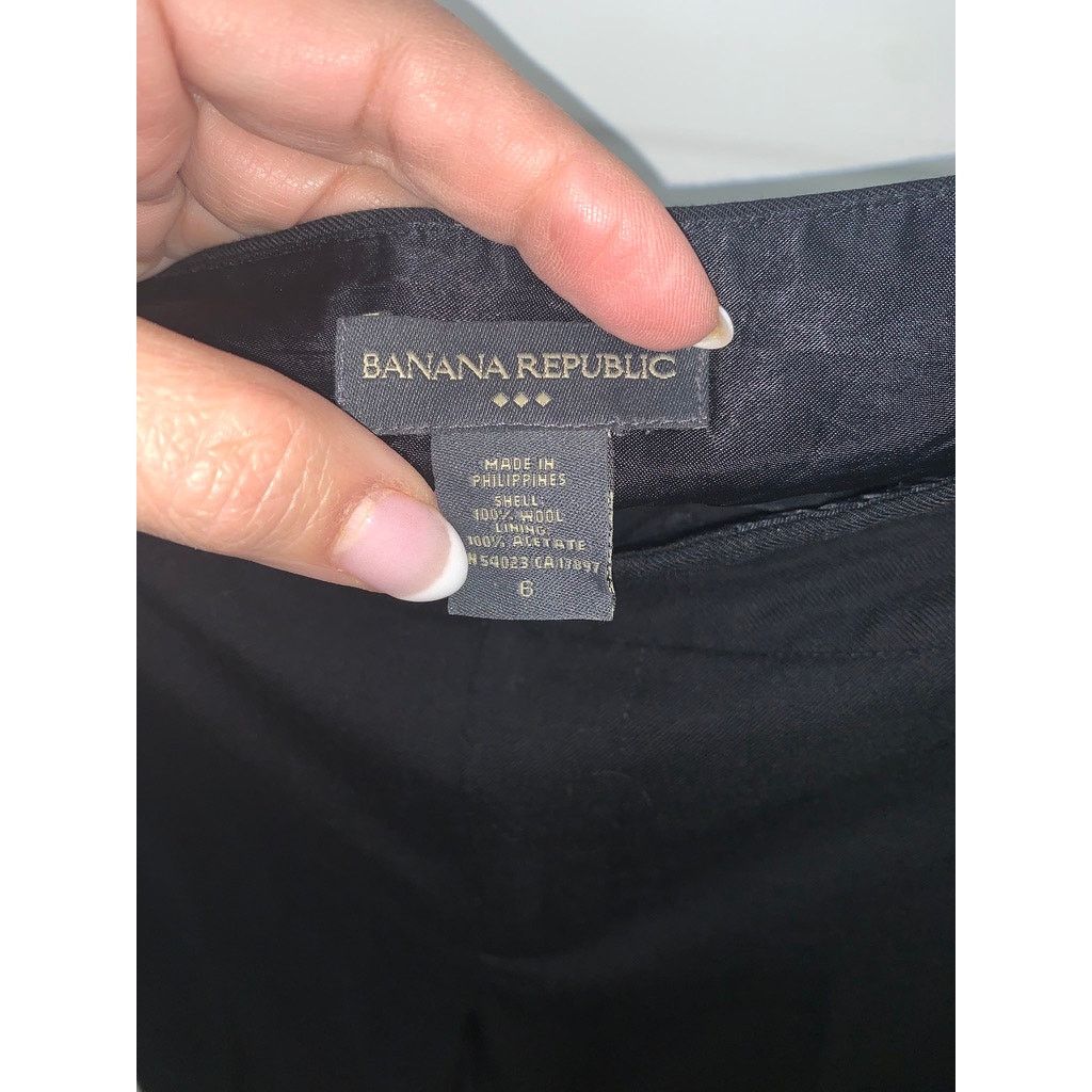 Banana Republic Banana Republic Women's Black Flare Dress Pants Size 6 Size 28" / US 6 / IT 42 - 4 Thumbnail