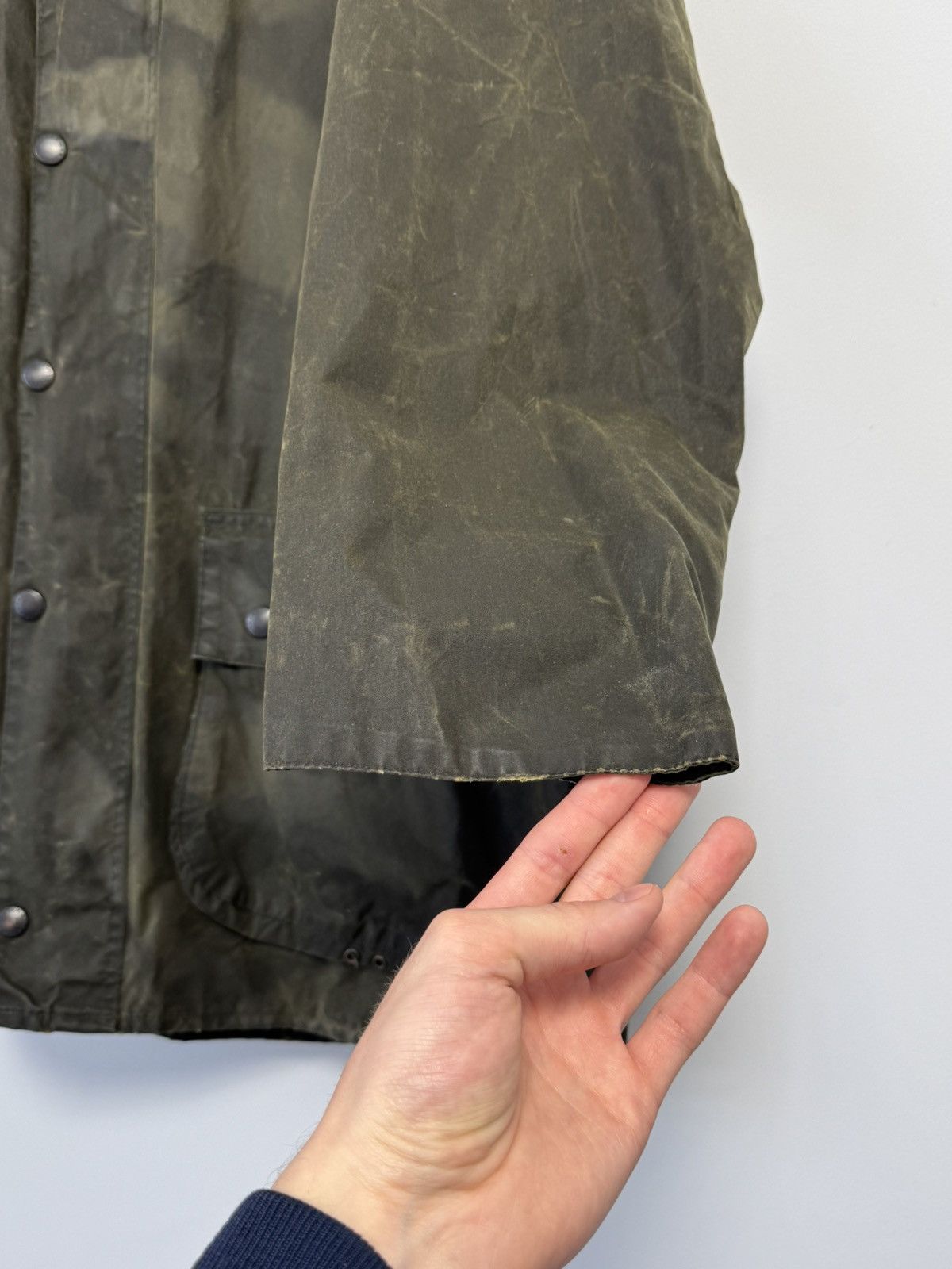 Barbour Vintage Barbour Border Waxed Cotton Mens Jacket Coat Size US XL / EU 56 / 4 - 11 Thumbnail