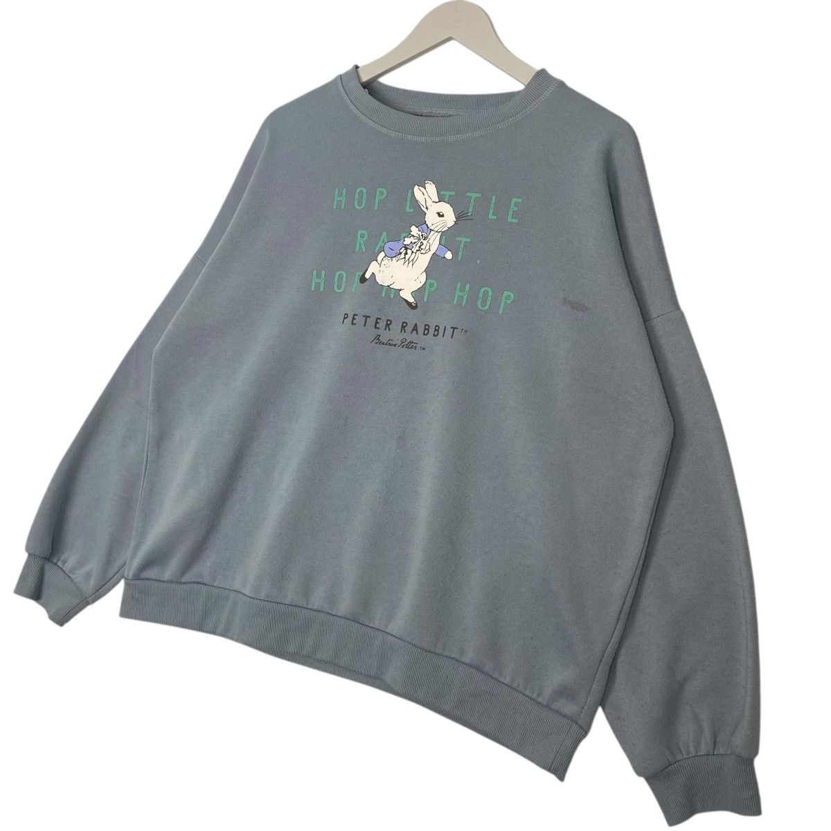 Vintage Vintage Peter Rabbit Big Printed Crewneck Sweatshirt Blue Size US M / EU 48-50 / 2 - 2 Thumbnail