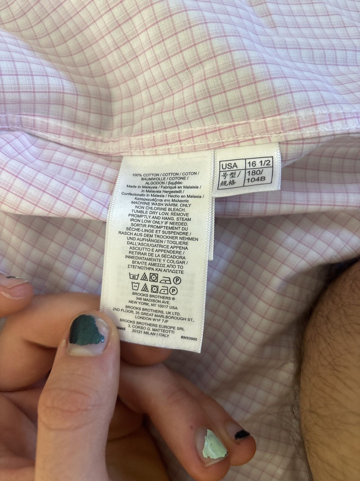 Brooks Brothers Brook’s Brothers Pink Checkered Button Down XXL Size US XXL / EU 58 / 5 - 4 Thumbnail