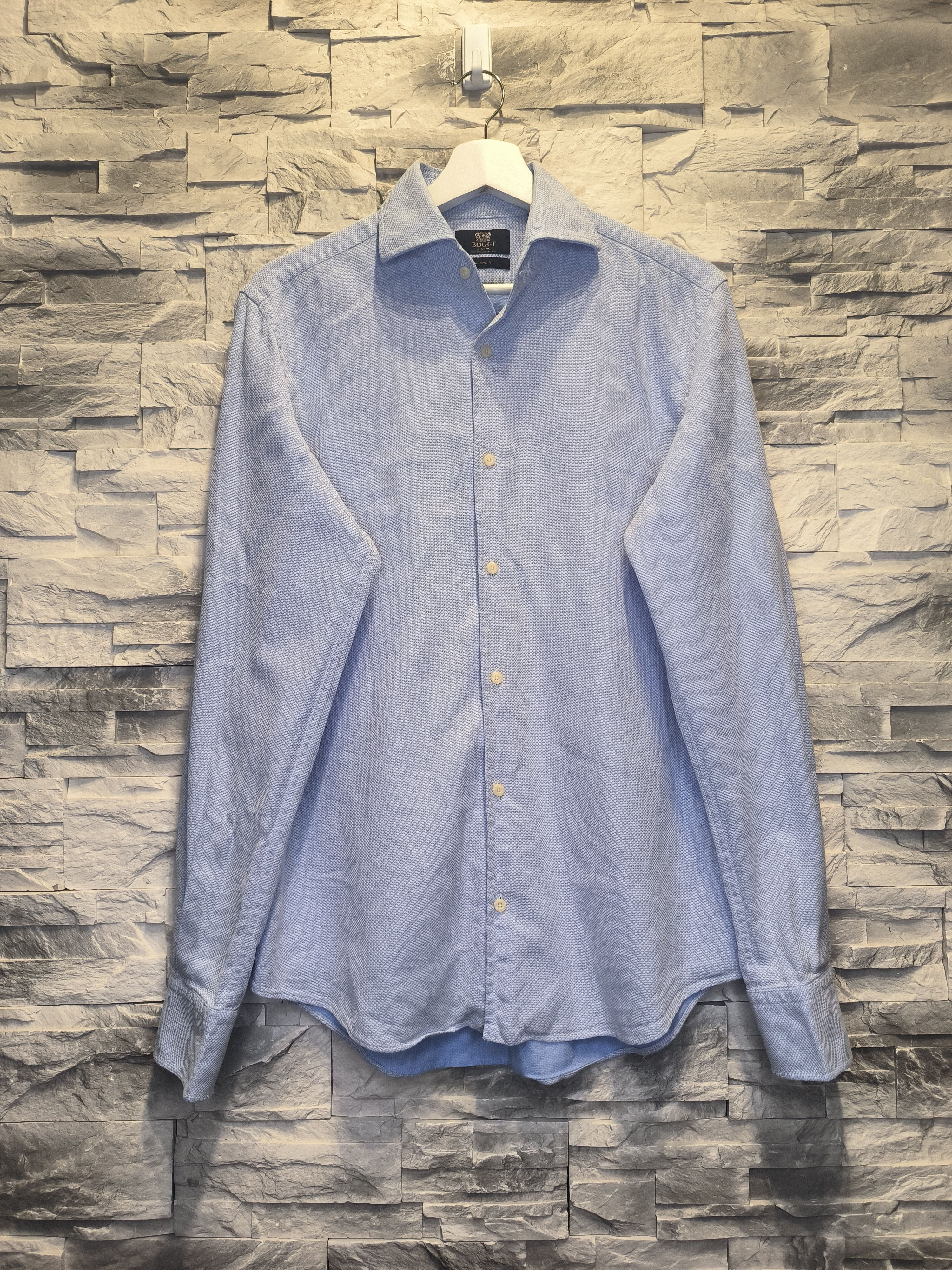 Boggi Boggi Basic Long Sleeve Button-Up Oxford Shirt Formal Size US M / EU 48-50 / 2 - 1 Thumbnail