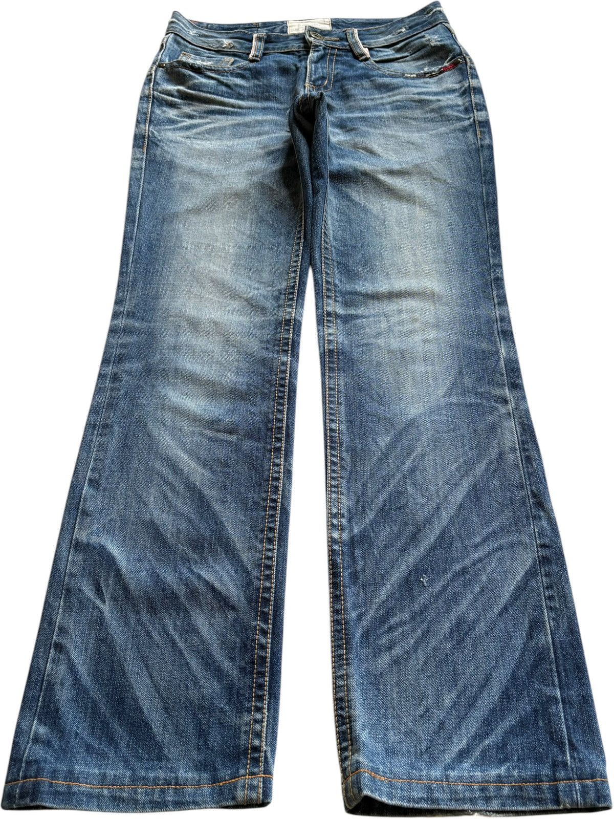 Dsquared2 Vintage Japanese Lolita Honeycomb Faded Wash Loose Jeans Size US 31 - 2 Thumbnail