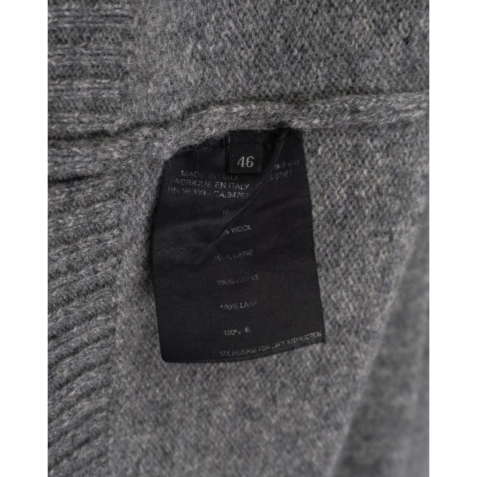 Prada Vintage prada grey knit wool zip logo sweater Size US S / EU 44-46 / 1 - 10 Thumbnail