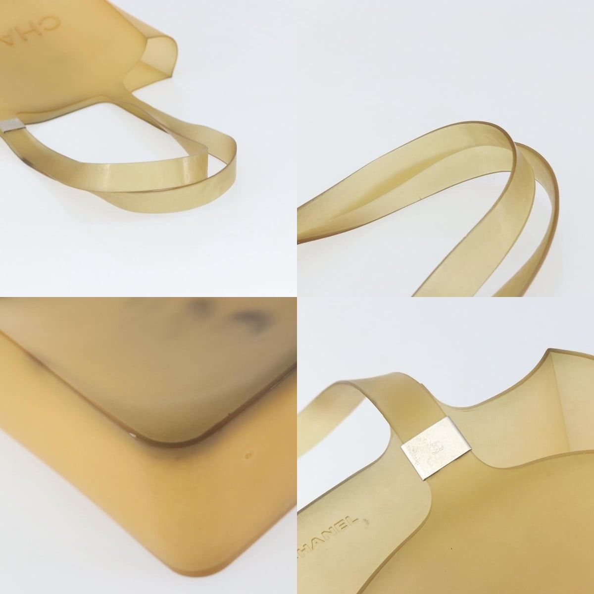 Chanel Chanel Tote Bag Rubber Beige CC Size ONE SIZE - 4 Thumbnail