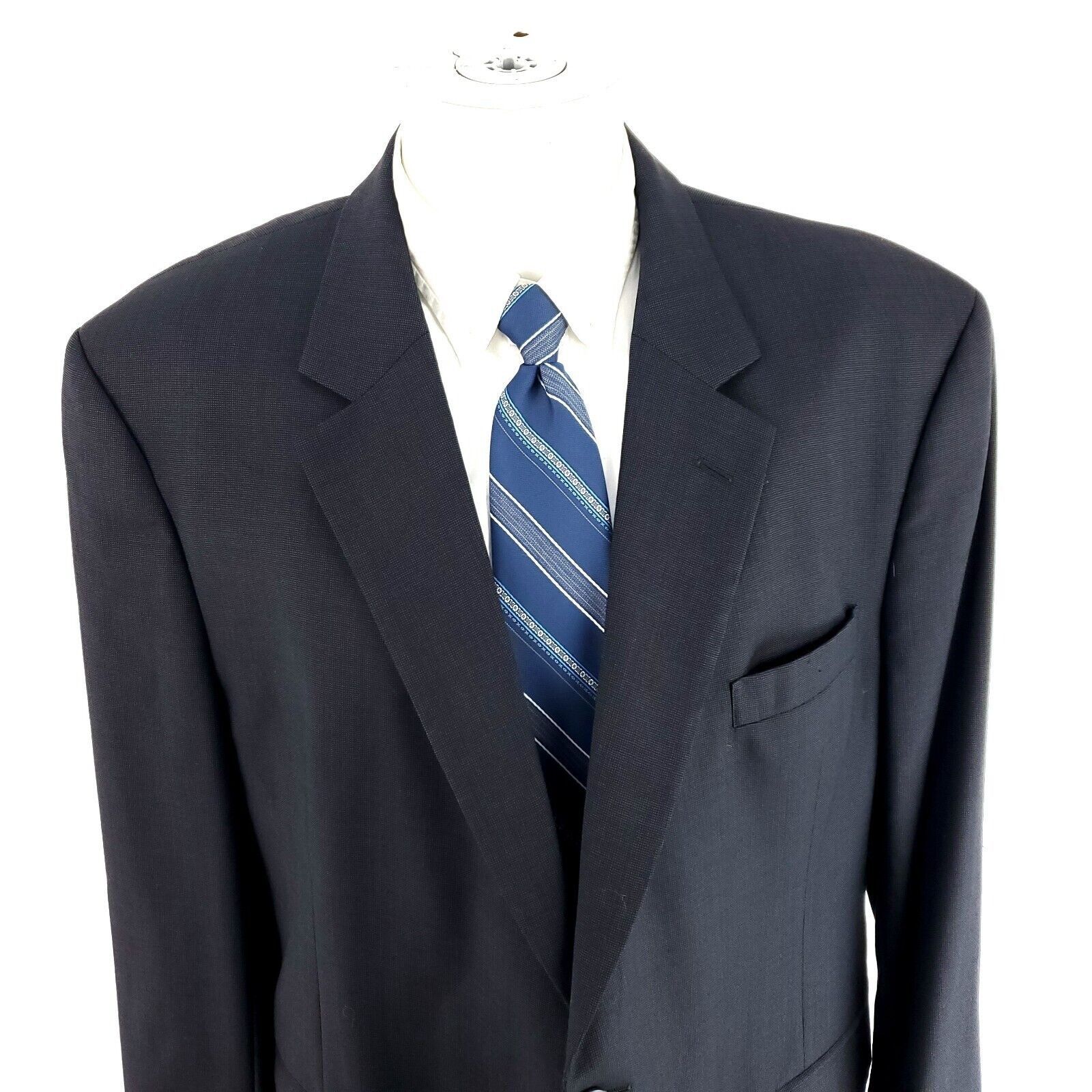 Jos. A. Bank Jos A Bank Wool 2 Button Blazer 44R Or Slim 46R Blue Gray Bi Size 44R - 1 Thumbnail