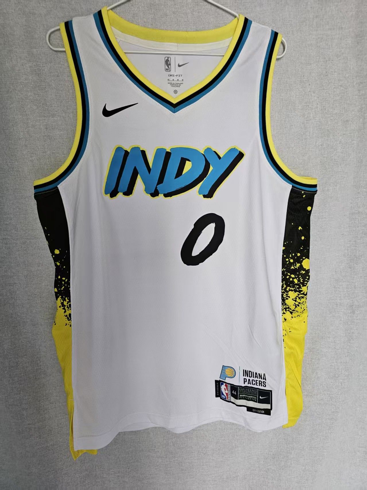 NBA Indiana Pacers 0 Tyrese Haliburton Jersey City Edition Size US M / EU 48-50 / 2 - 2 Thumbnail