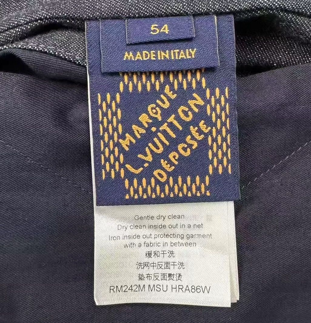 Louis Vuitton Louis Vuitton 54 Embroidered Monogram Denim Workwear Jacket Size US L / EU 52-54 / 3 - 5 Thumbnail