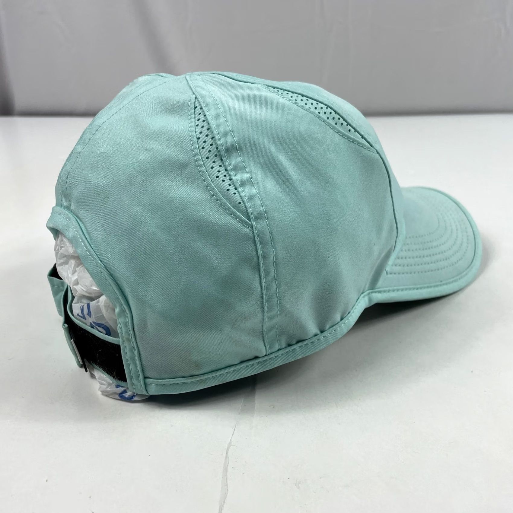 Nike Nike Mens Hat Cap Strap Back Blue Featherlight Dri Fit Running Golfing Swoosh Size ONE SIZE - 5 Thumbnail