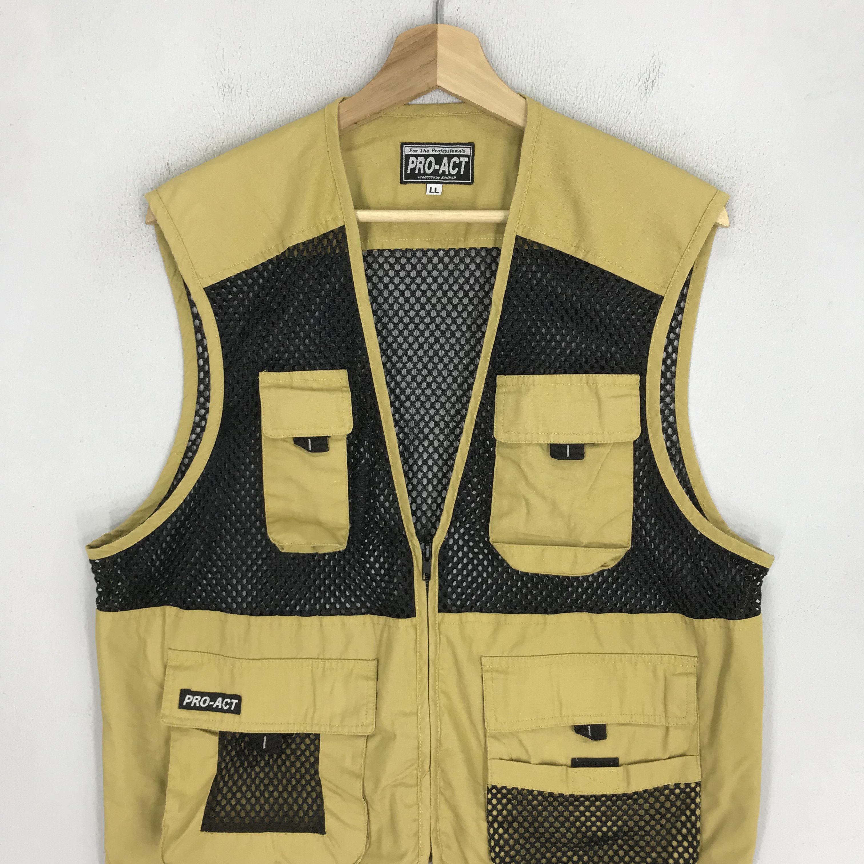 Japanese Brand Vintage 90's Pro Act Japan Cargo Vest Utility Mest Jacket Size US M / EU 48-50 / 2 - 3 Thumbnail