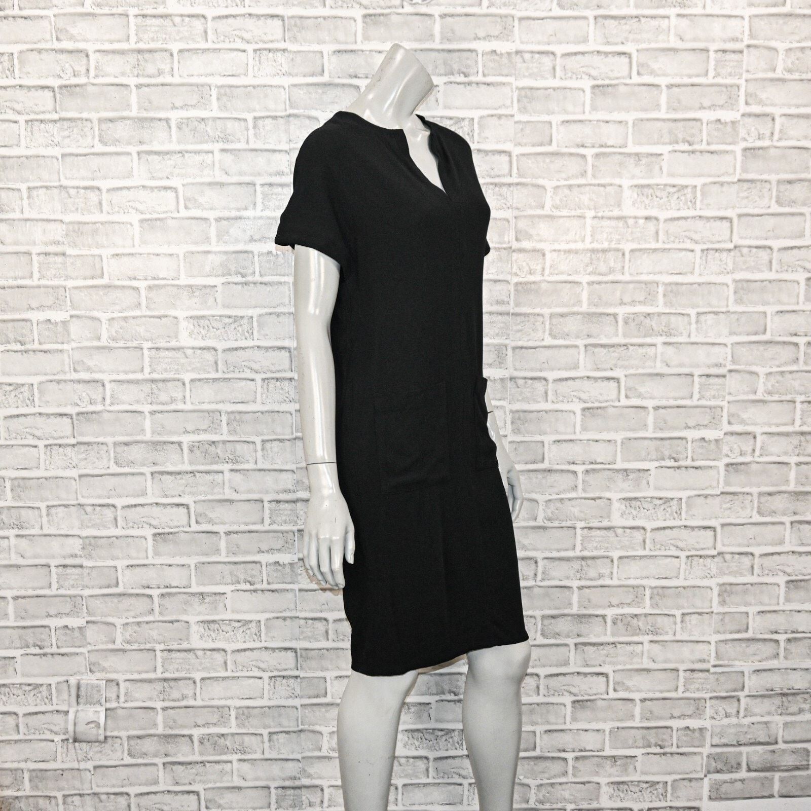 Apiece Apart APIECE APART V-neck cap sleeve Dress Black wool blend Size XS / US 0-2 / IT 36-38 - 4 Thumbnail
