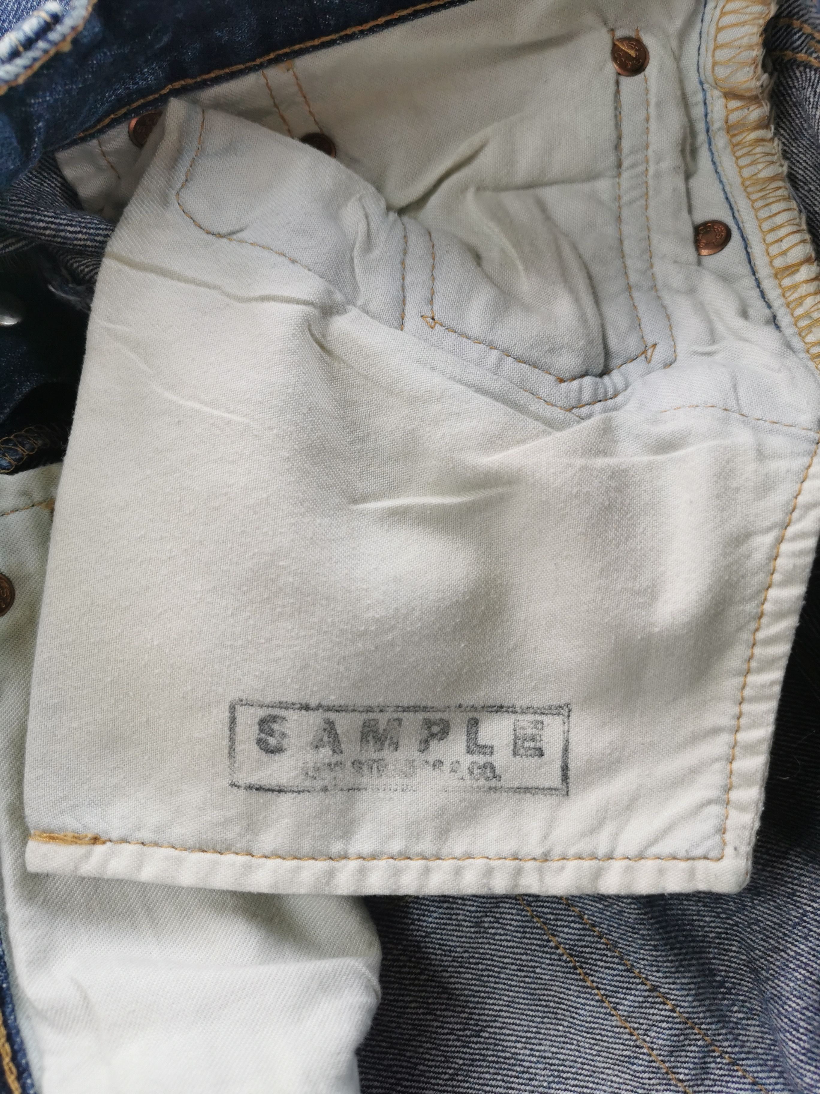 Levi's RARE SAMPLE Levis501 Distressed Boro Patchwork Jeans Vintage Size US 28 / EU 44 - 10 Thumbnail