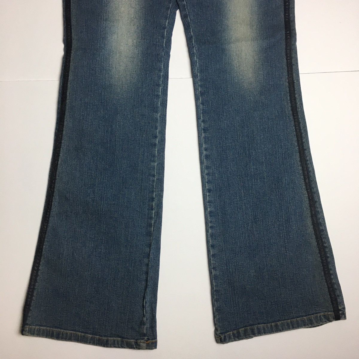 Vintage Super Flare RUSH BLUE JEANS Size US 38 / EU 54 - 2 Thumbnail
