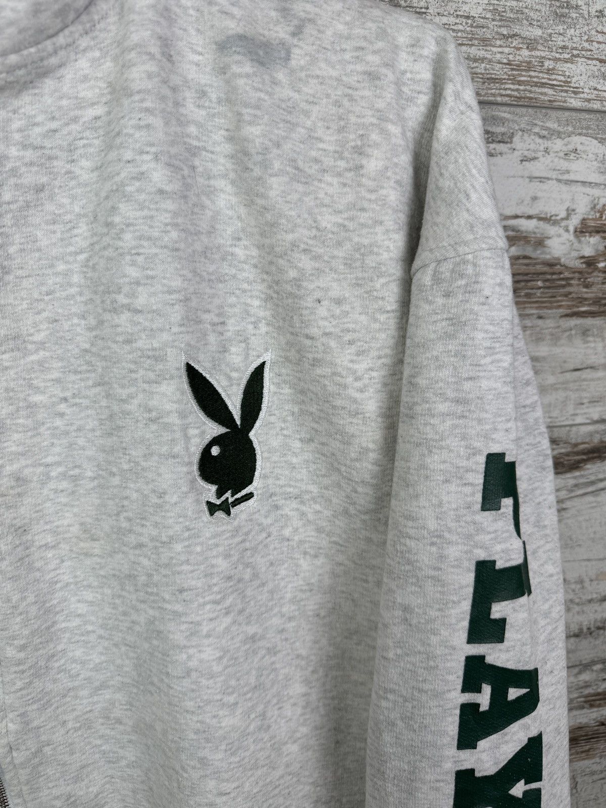 Japanese Brand Mens Vintage Playboy zip hoodie big logo jacket sweatshirt Size US S / EU 44-46 / 1 - 5 Thumbnail