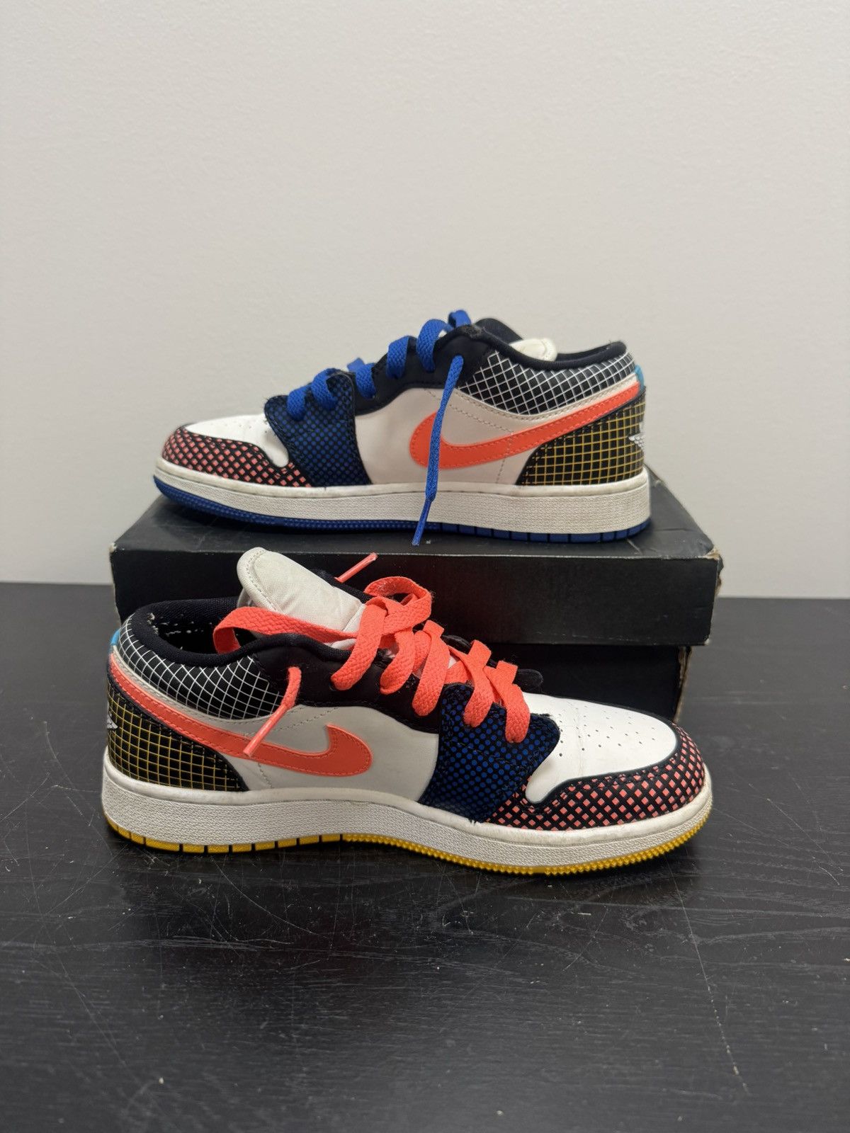 Jordan Brand Jordan 1 Low MMD Multi Color Grid (GS) Size US 4.5 / IT 34.5 - 2 Thumbnail