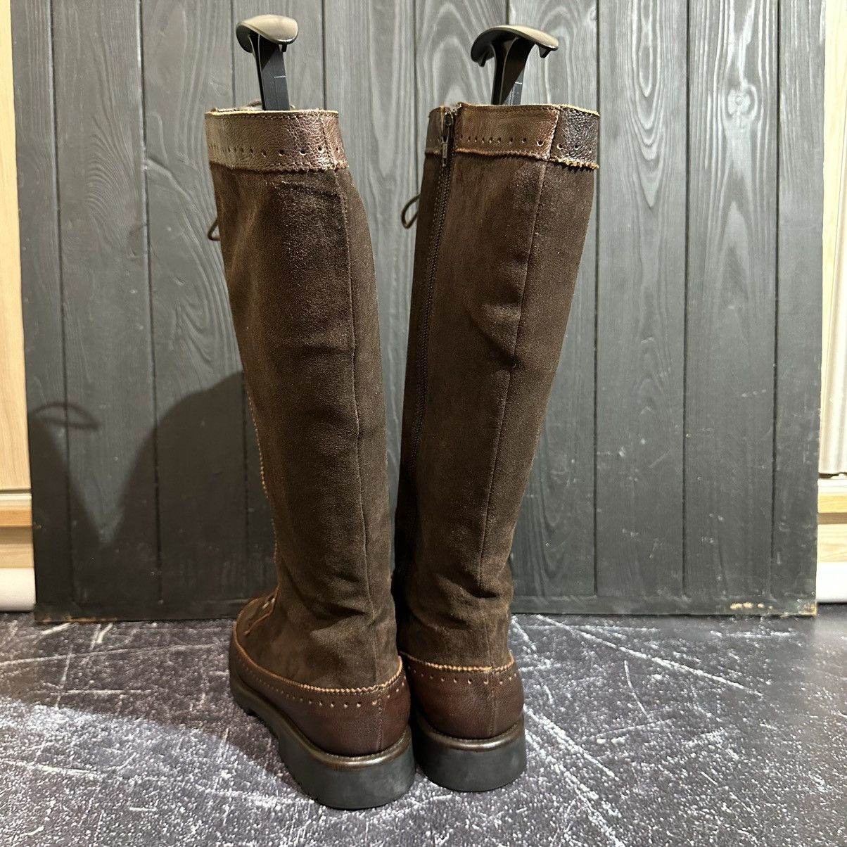 Max Mara MAX MARA - Women’s Brown Suede/Leather Boots Size 38 Size US 8 / IT 38 - 8 Thumbnail