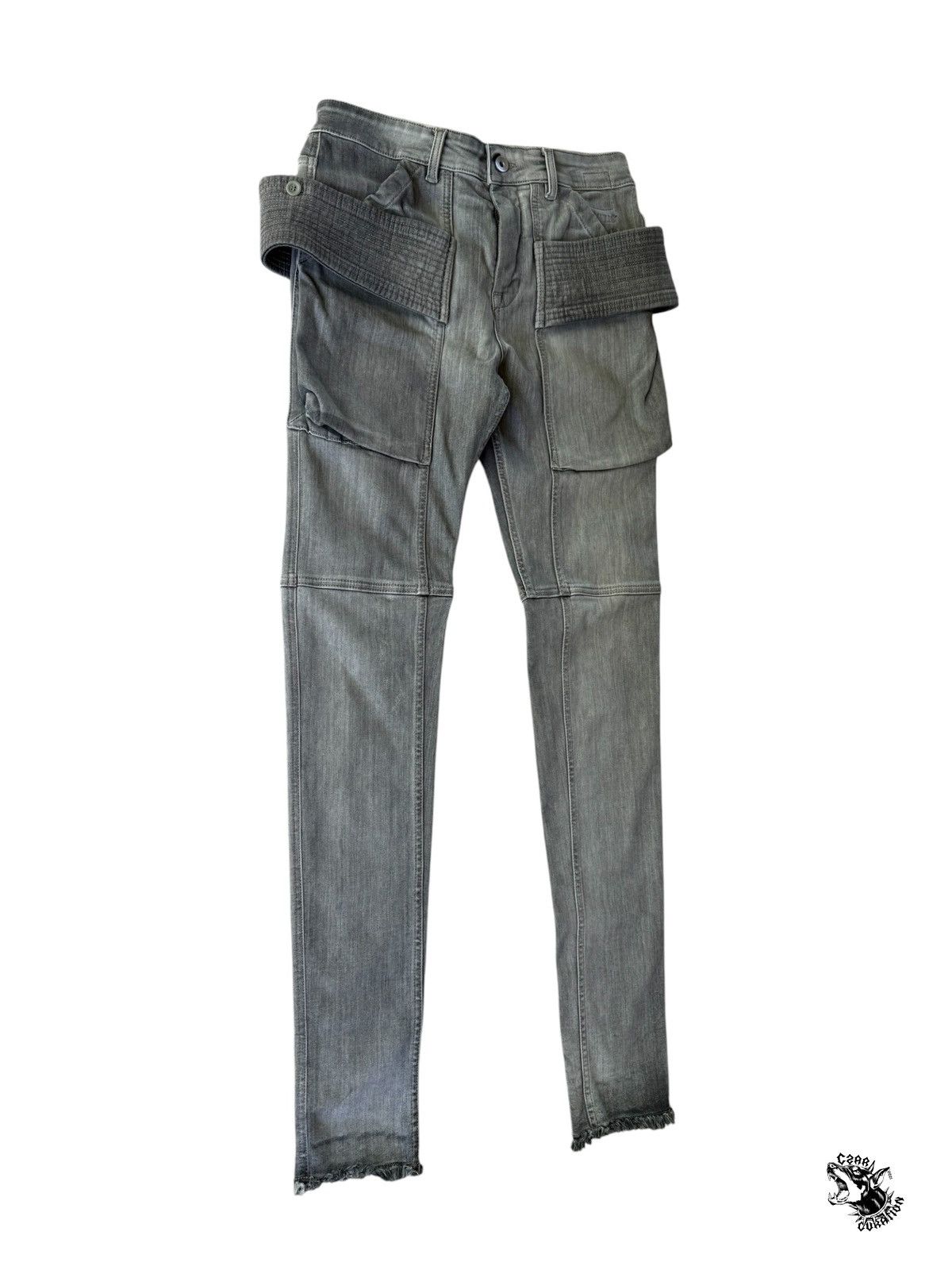 Rick Owens Rick owens denim creatch cargos Size US 27 - 5 Thumbnail