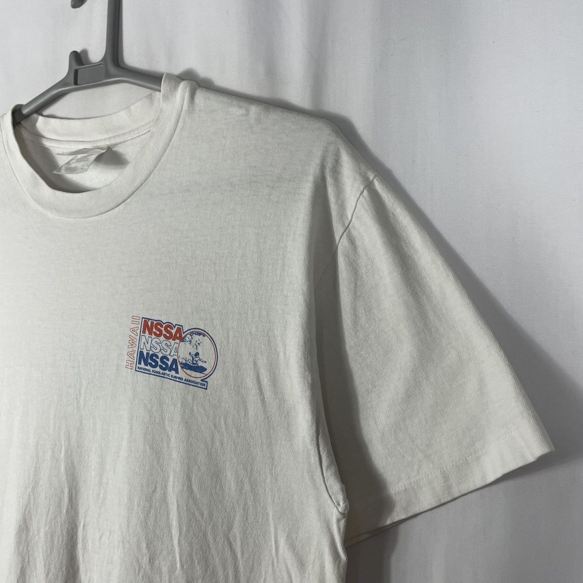Hanes × Vintage 🔥Rare🔥Vintage 90s NISSA Surfing Associaton Big Logo Surf Tee Size US L / EU 52-54 / 3 - 6 Thumbnail