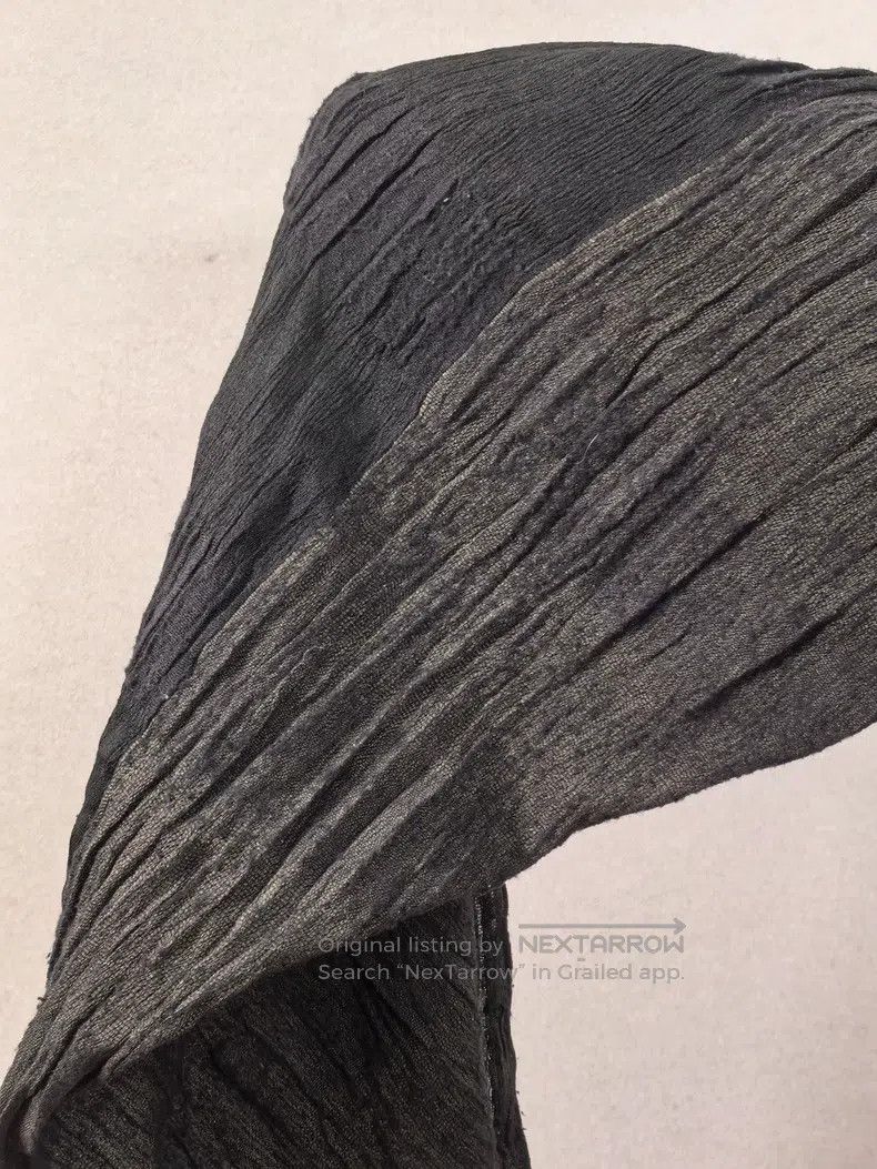 Issey Miyake Issey Miyake Black Pleated Scarf Size ONE SIZE - 4 Thumbnail