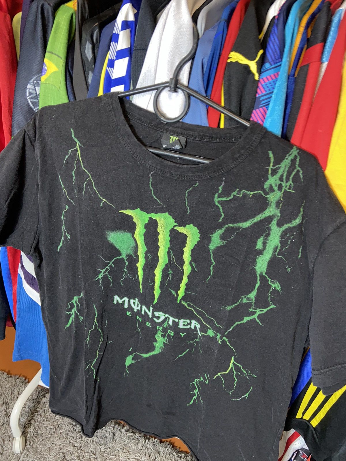 Band Tees × Vintage MONSTER ENERGY VINTAGE FADED RACING OVERPRINTED T-SHIRT Size US L / EU 52-54 / 3 - 2 Thumbnail