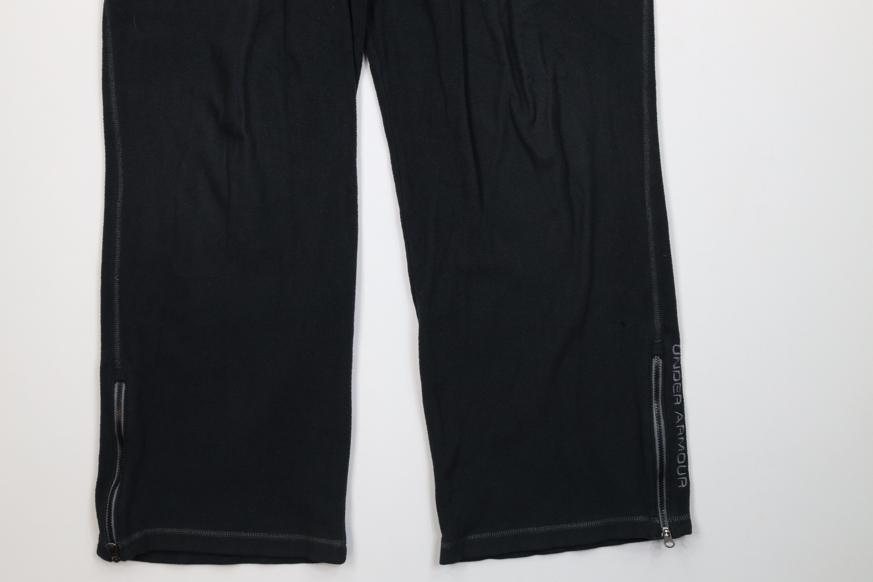 Under Armour Vintage Under Armour Spell Out Wide Leg Fleece Pants Black Size US 36 / EU 52 - 4 Thumbnail