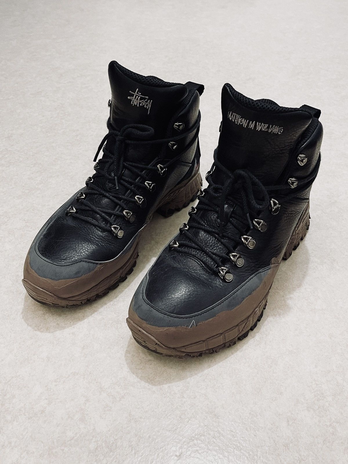 ステューシー×アリクス×ロア/Hiking Boot/ハイキングブーツ/レザー 1017 Alyx 9SM Studio x Stussy Hiking Boot - Black – Kith
